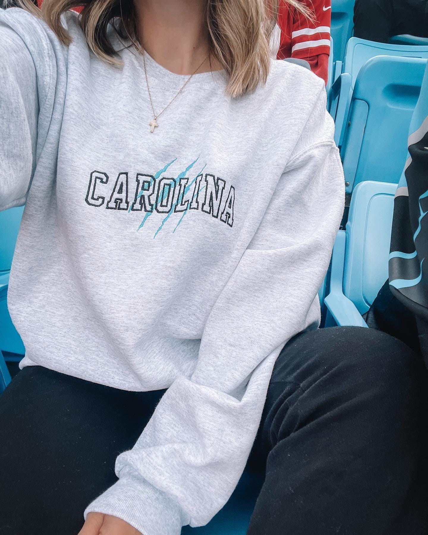 Embroidered Carolina Minimalistic Sweatshirt