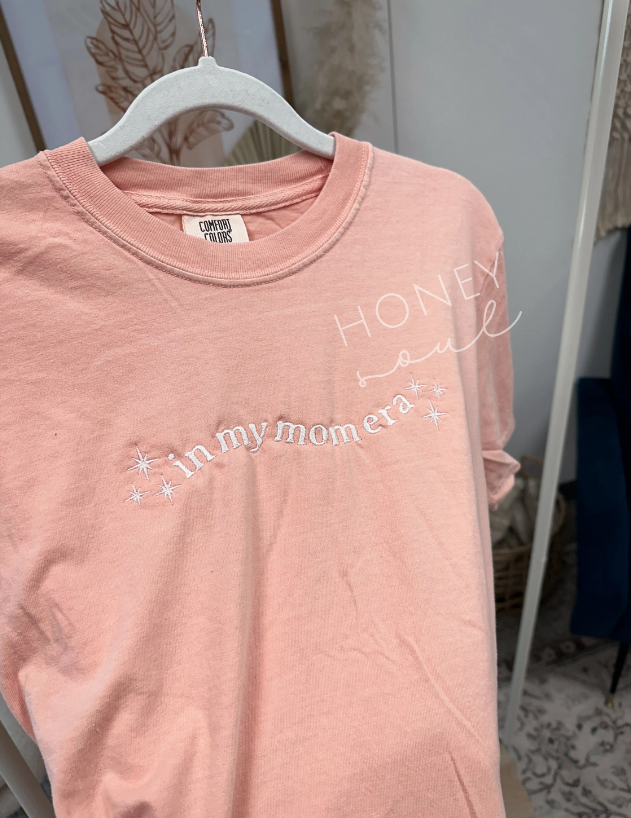 Embroidered In My Mom Era Summer Tee