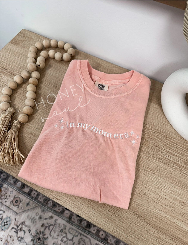 Embroidered In My Mom Era Summer Tee