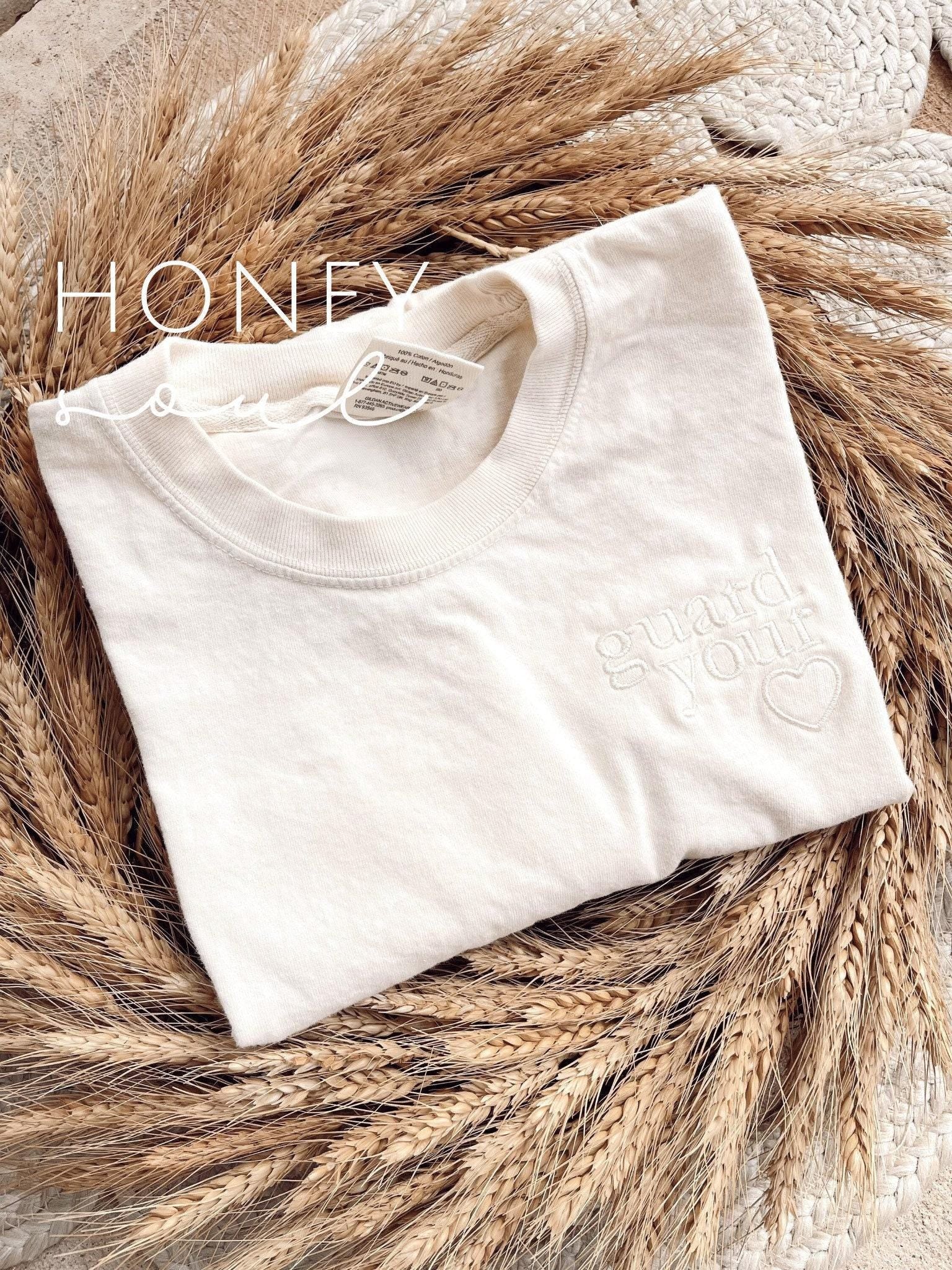 Embroidered guard your heart tee