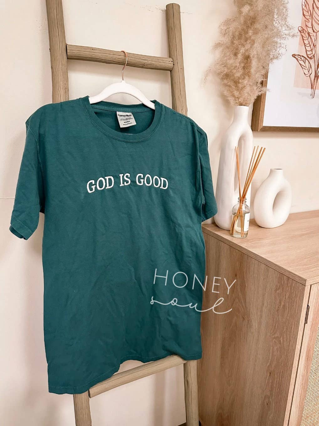 Embroidered GOD IS GOOD Summer Tee