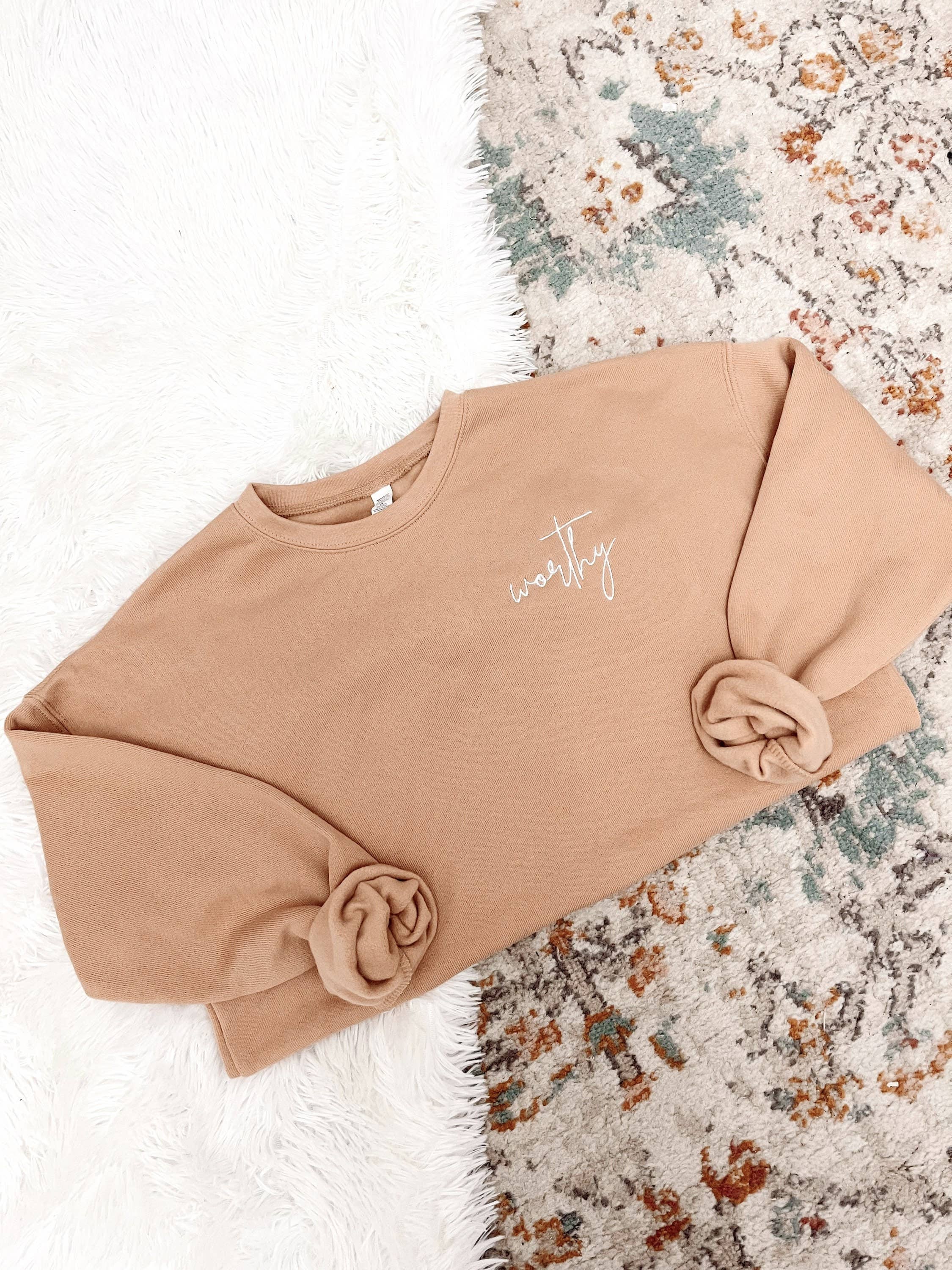 Worthy Embroidered Sweatshirt