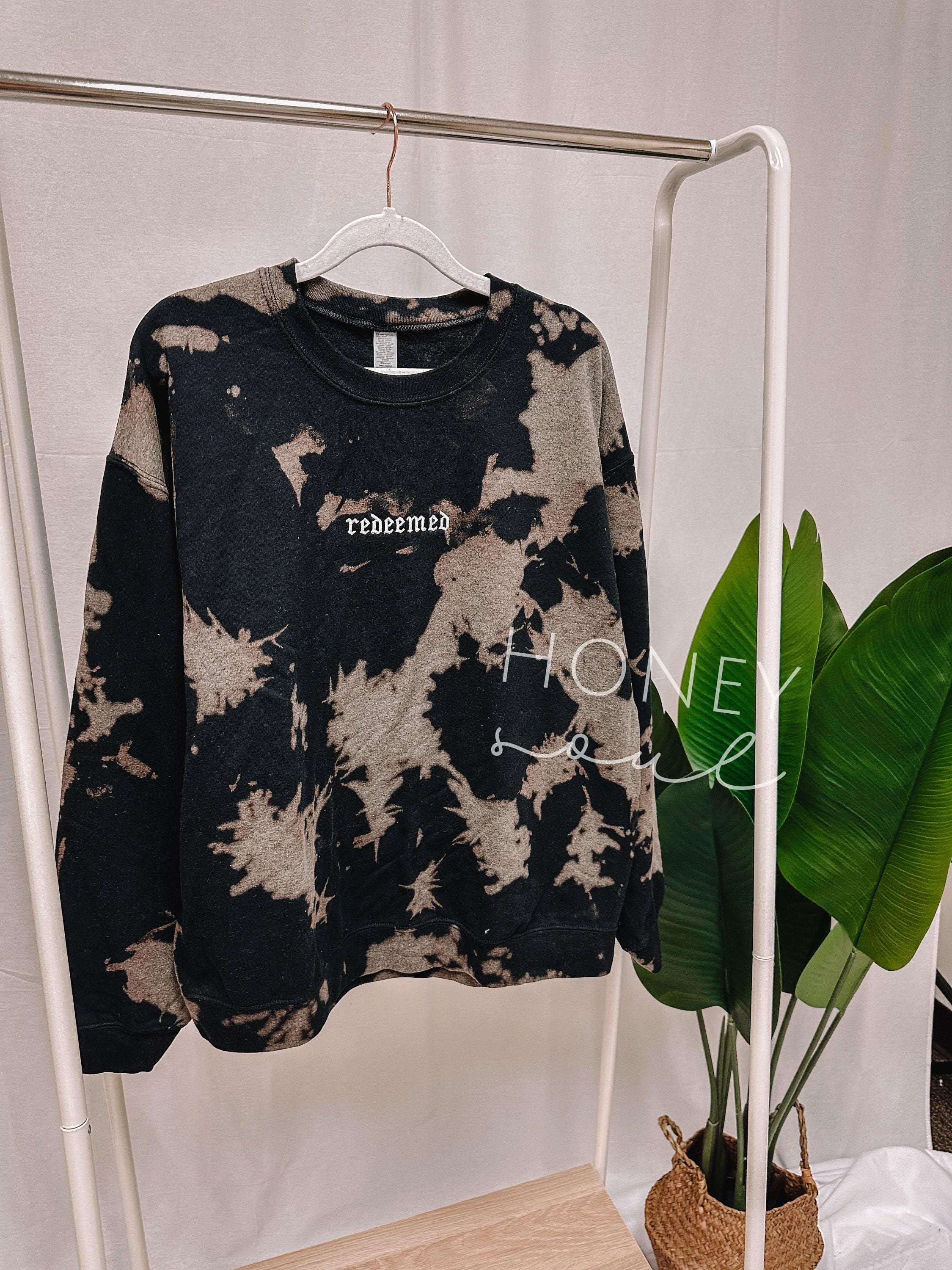 Embroidered Redeemed Bleached Sweatshirt