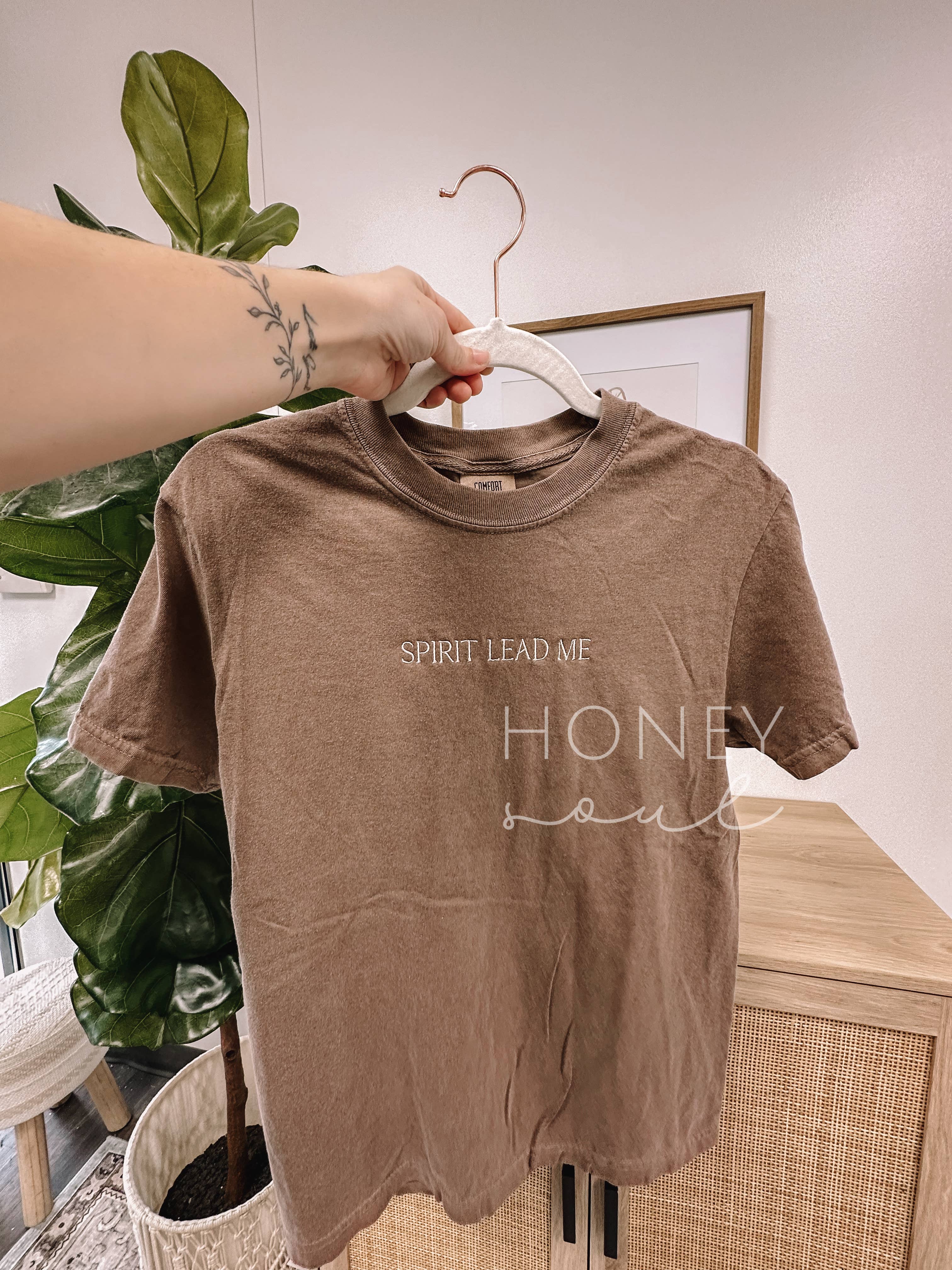 Embroidered Spirit Lead Me Summer Tee