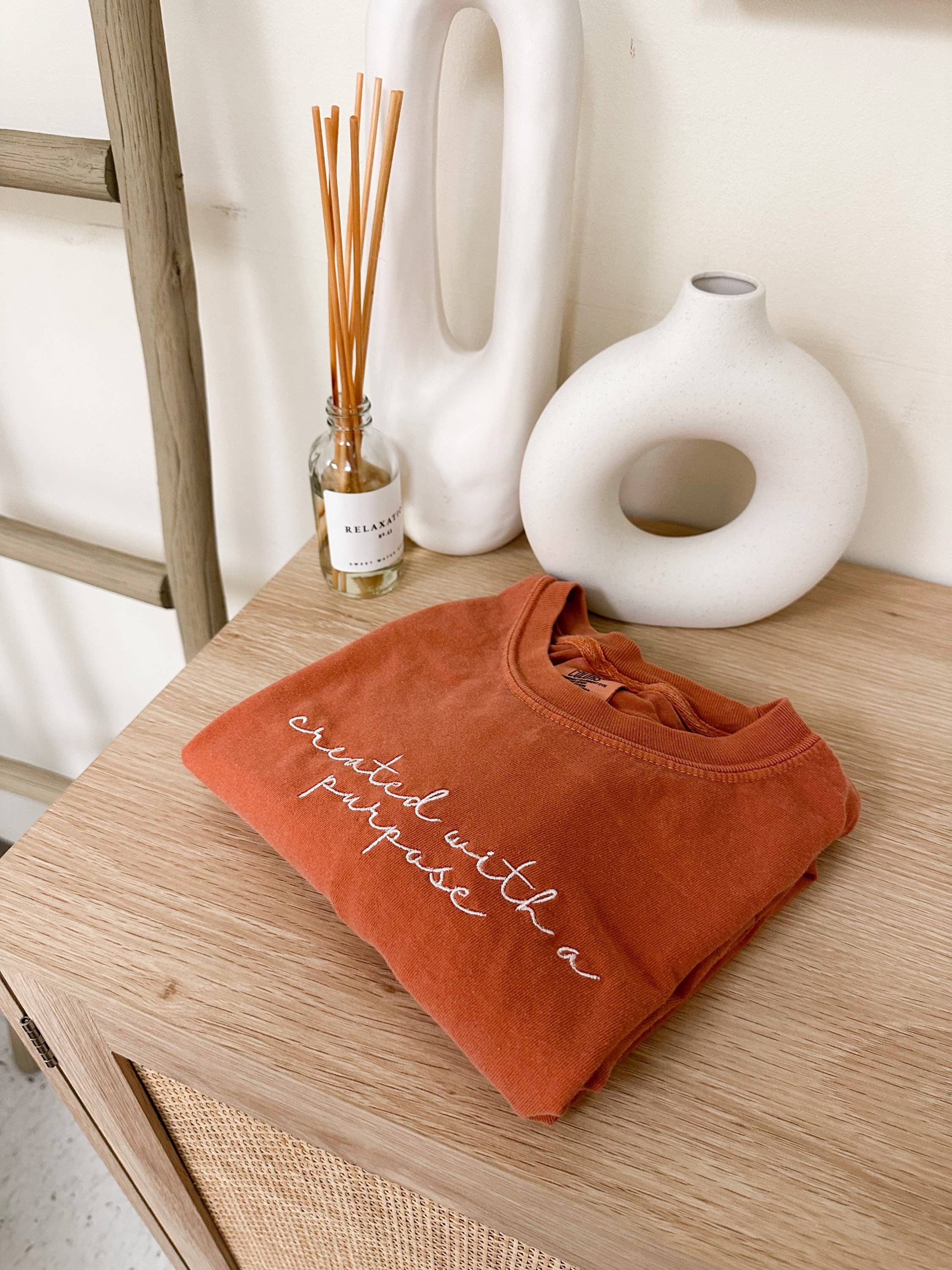 Embroidered Created With A Purpose Summer Tee