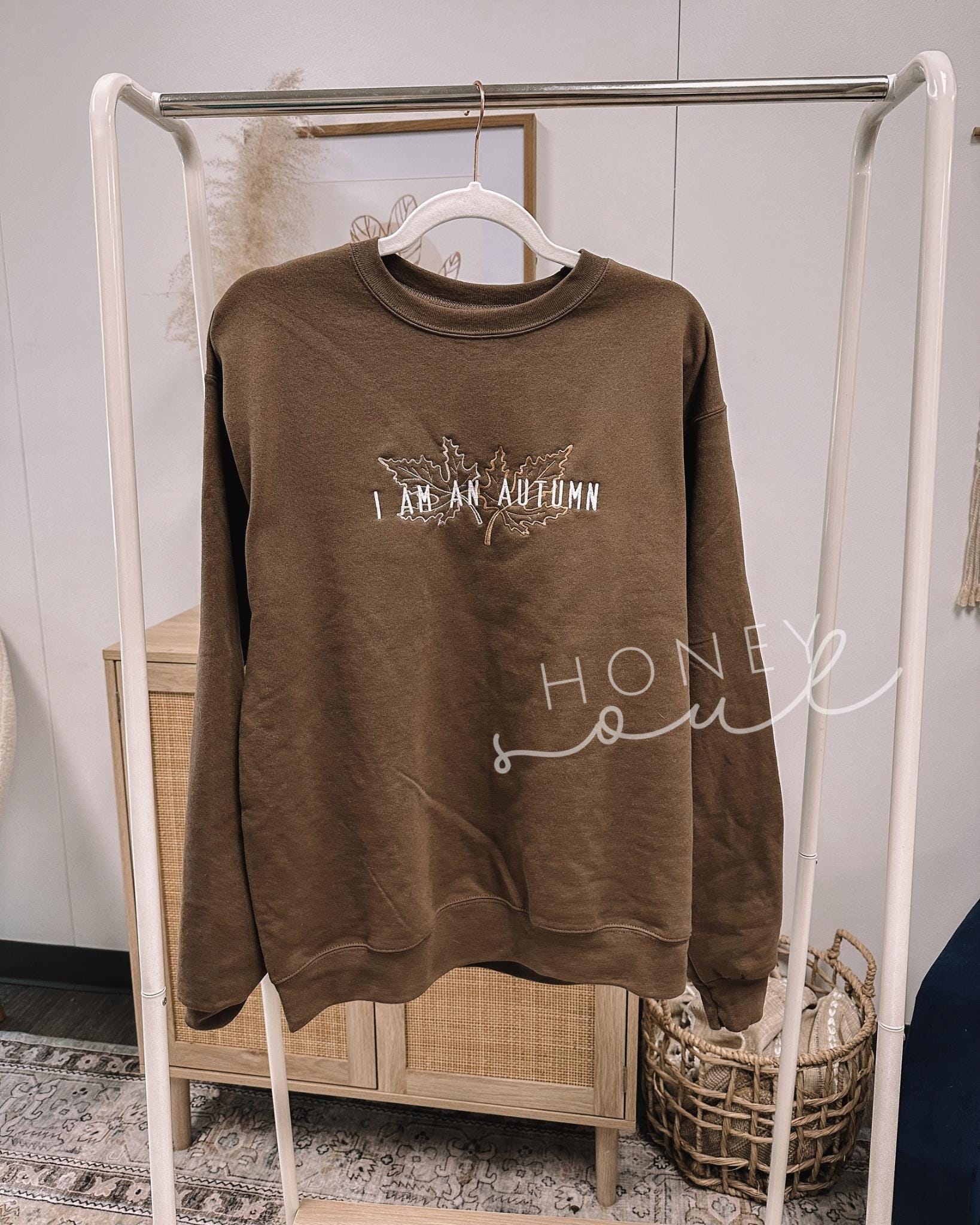Embroidered I Am An Autumn Sweatshirt