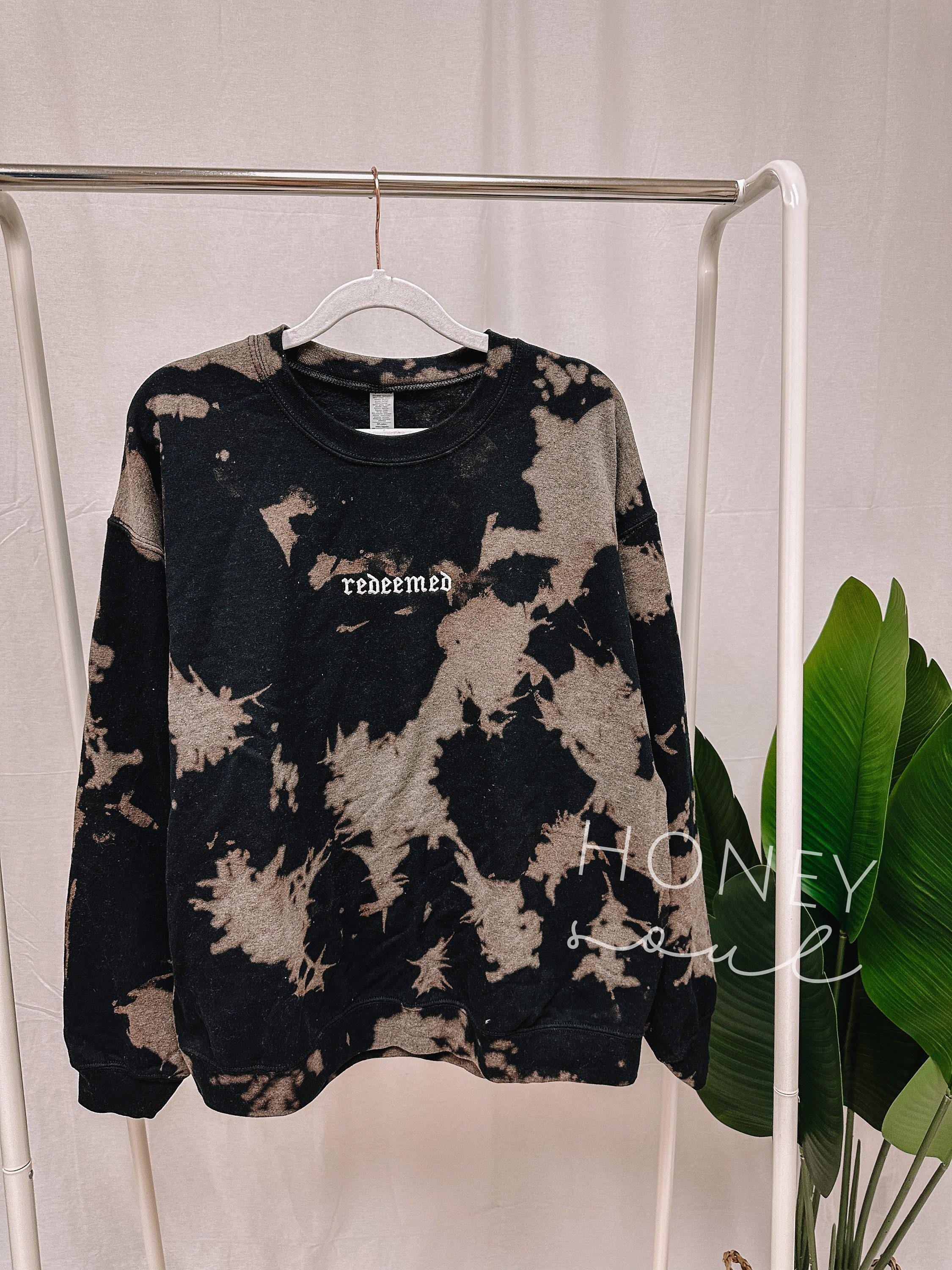 Embroidered Redeemed Bleached Sweatshirt