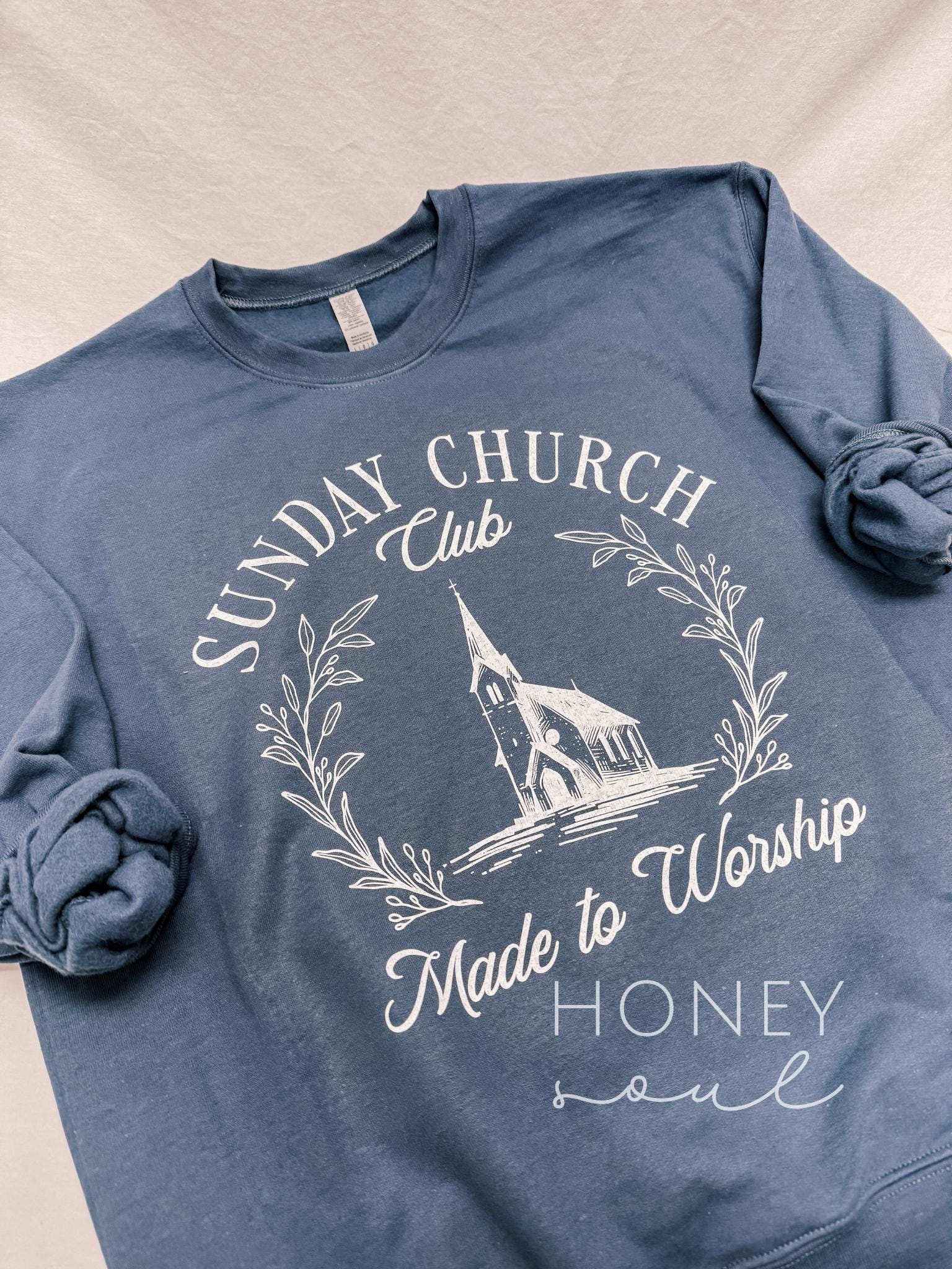 Embroidered Sunday Morning Club Sweatshirt