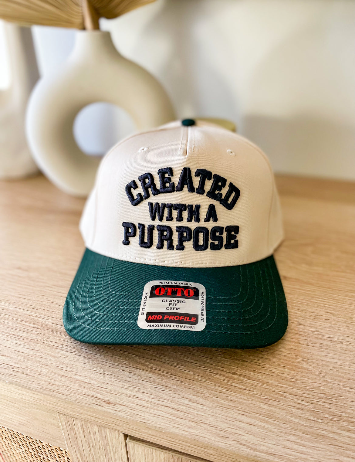 Embroidered Puff Created with a Purpose Trucker Hat