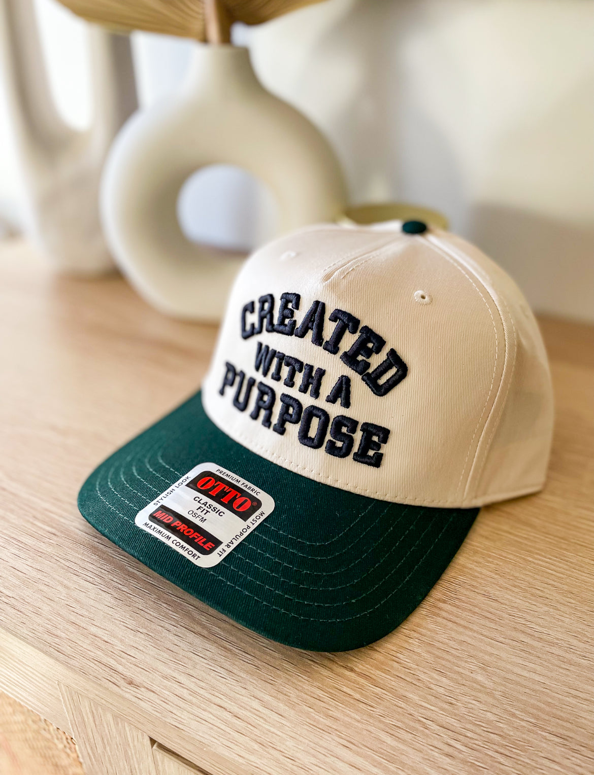 Embroidered Puff Created with a Purpose Trucker Hat