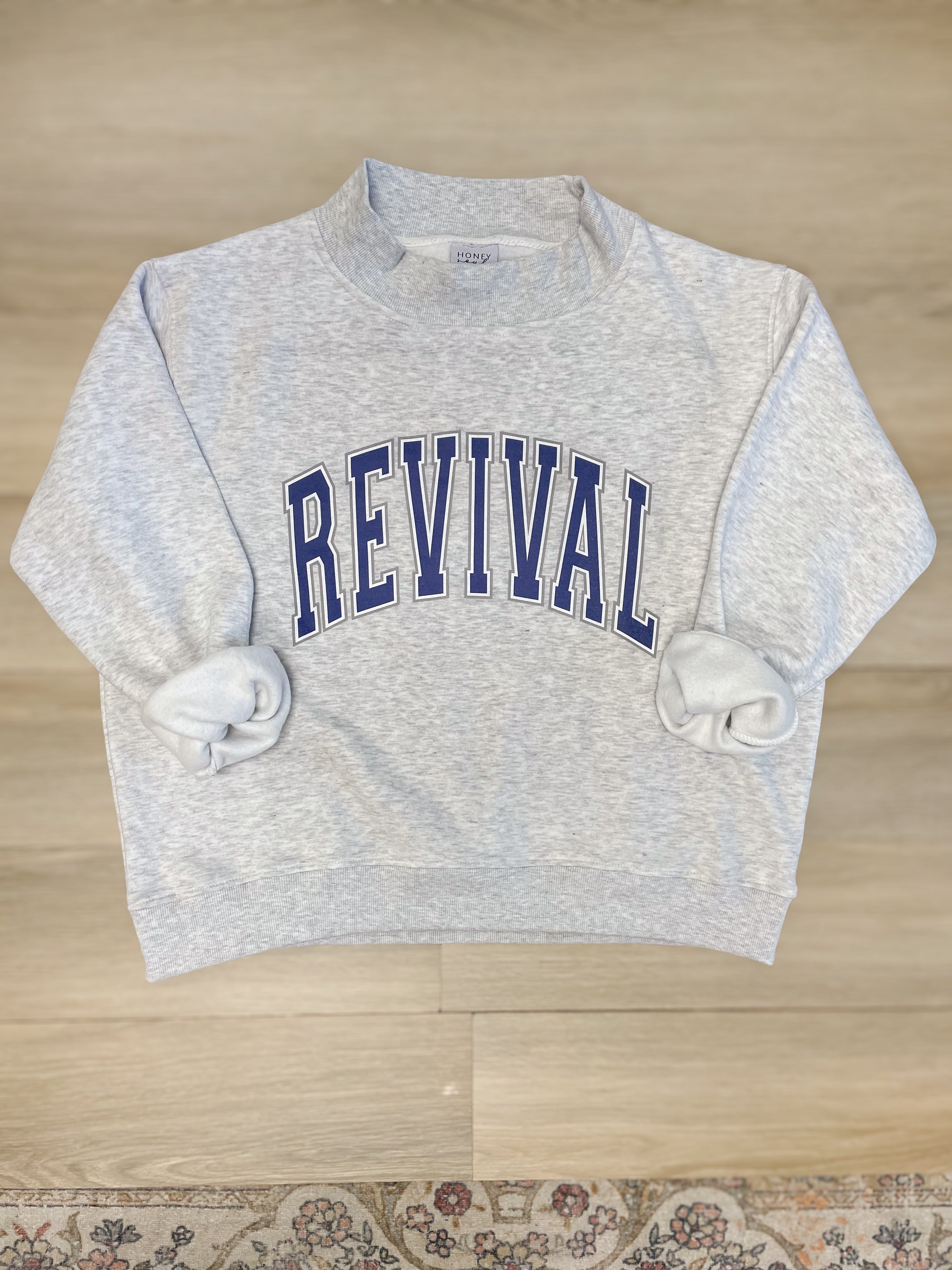 PRE-ORDER REVIVAL Mock Neck Graphic Sweatshirt