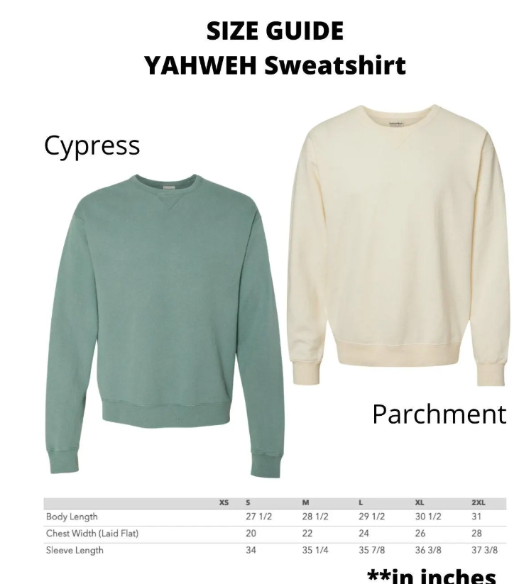 YAHWEH Embroidered Sweatshirt