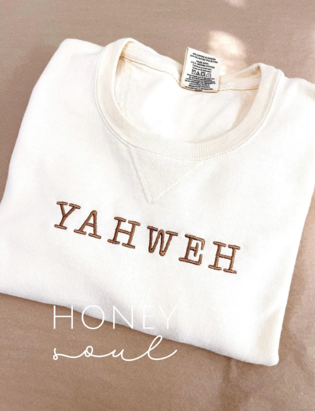 YAHWEH Embroidered Sweatshirt