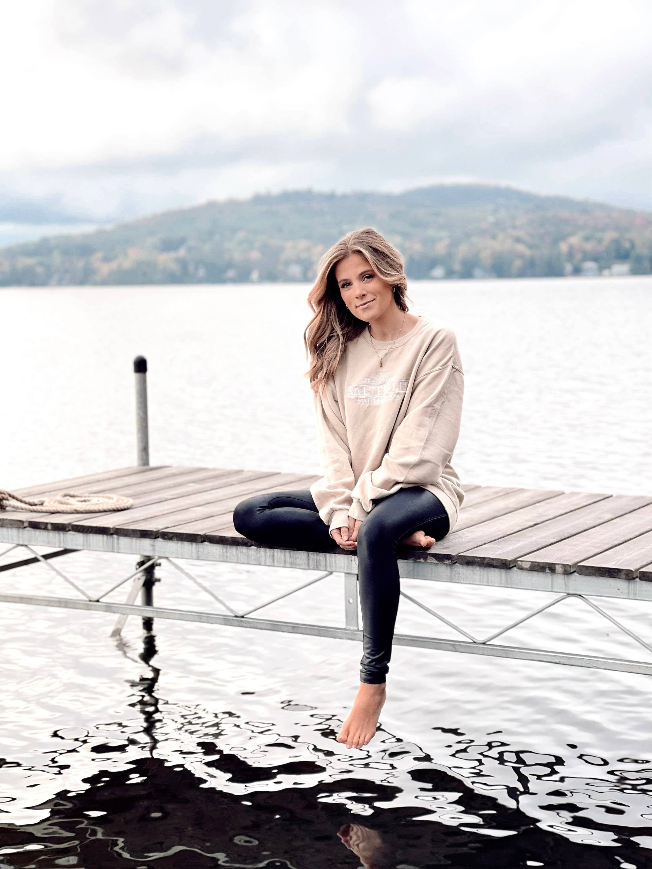 Salted + Lit Embroidered Sweatshirt