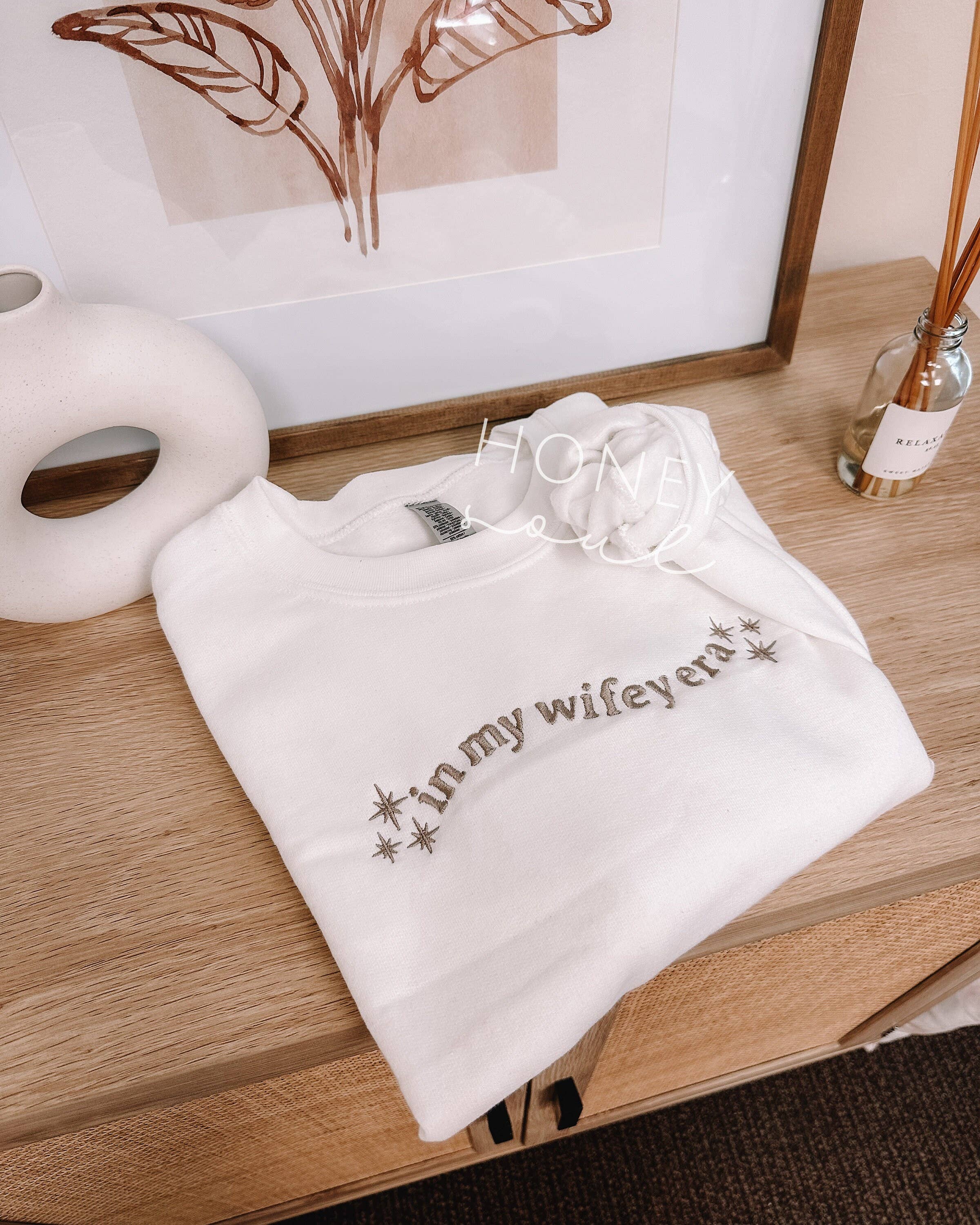 Embroidered In My Wifey Era Crewneck