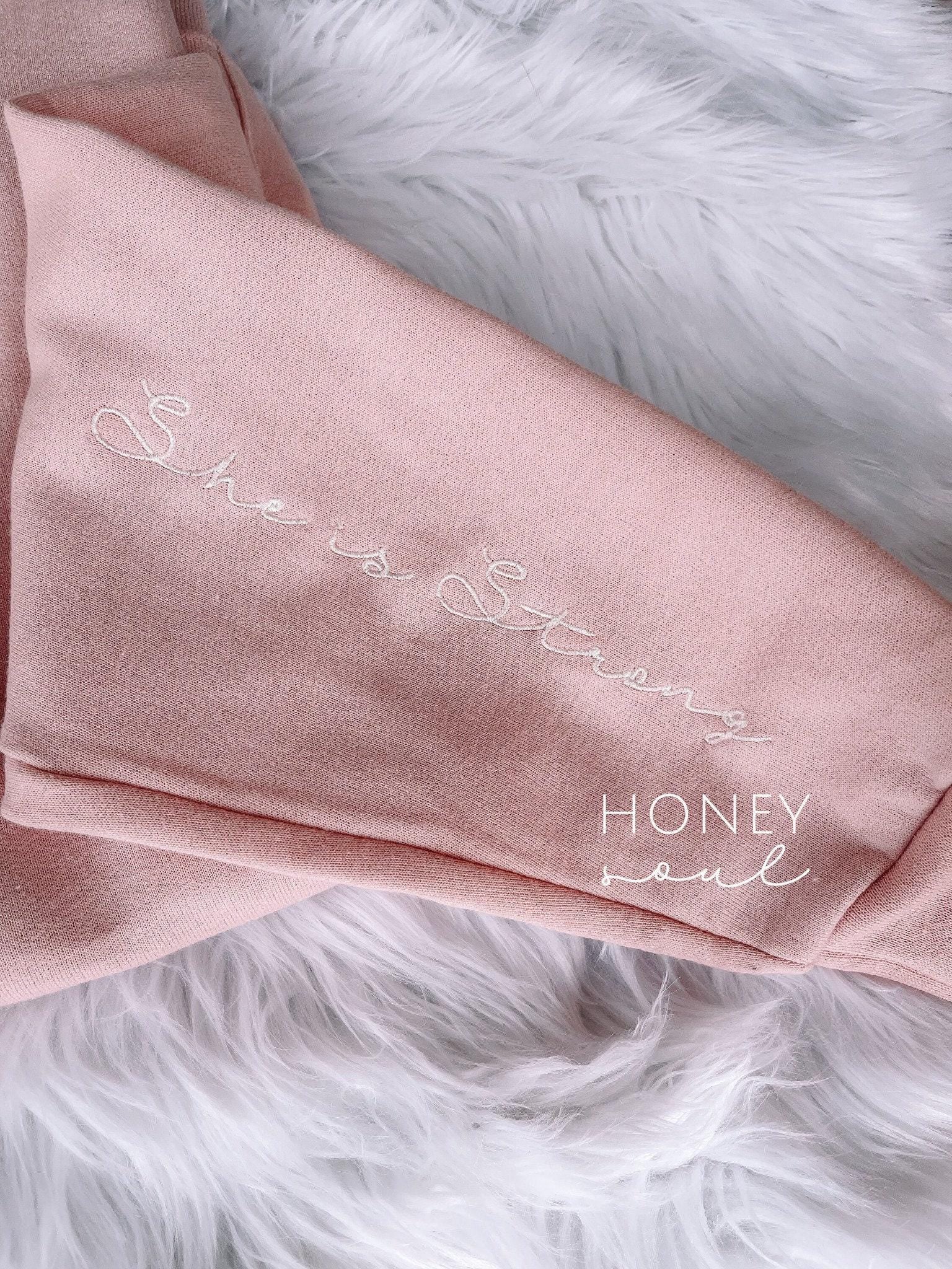 Embroidered She is Strong Sweatshirt