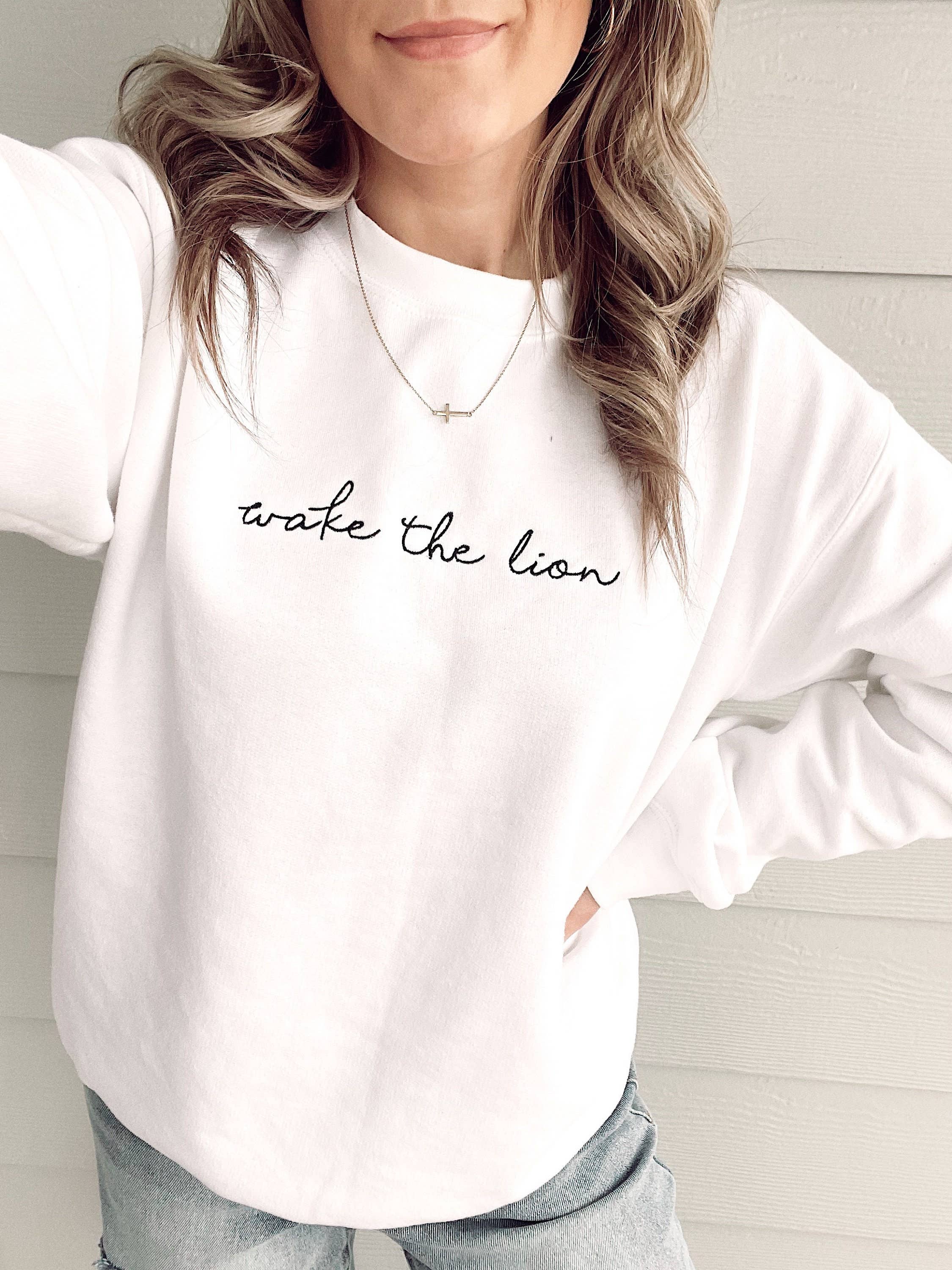 Wake The Lion Embroidered Sweatshirt