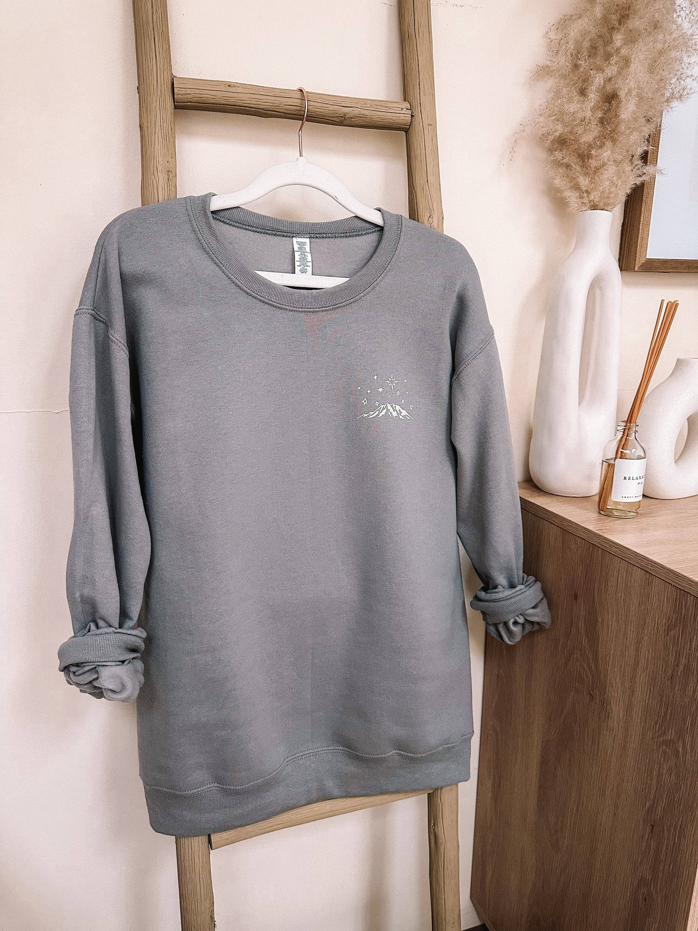 If The Stars Were Made To Worship So Will I Graphic Crewneck