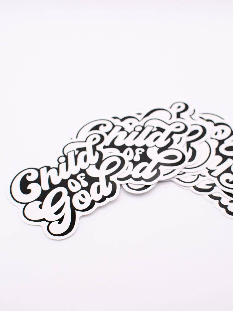 Child of God Sticker Christian faith retro believe
