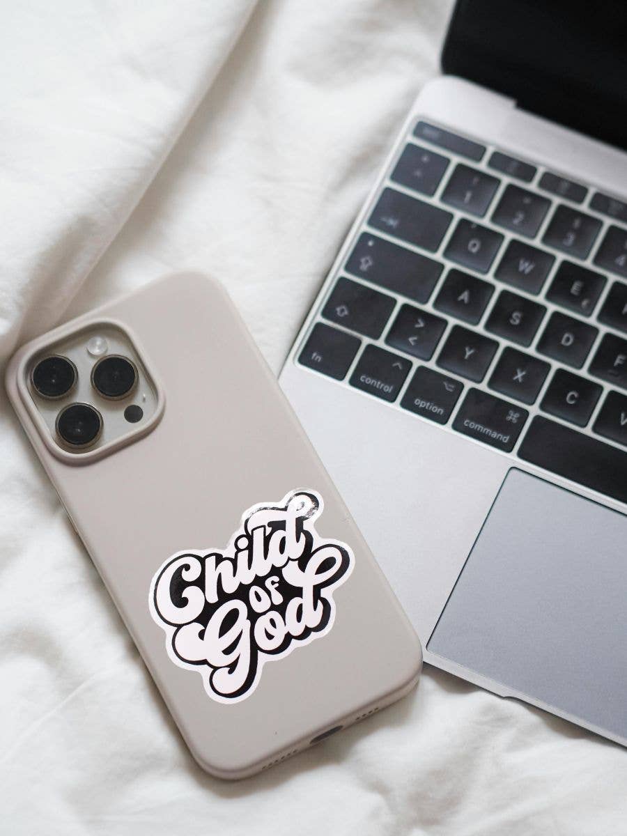 Child of God Sticker Christian faith retro believe