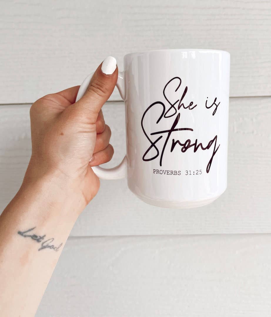 She Is Strong 15 oz. Coffee Mug