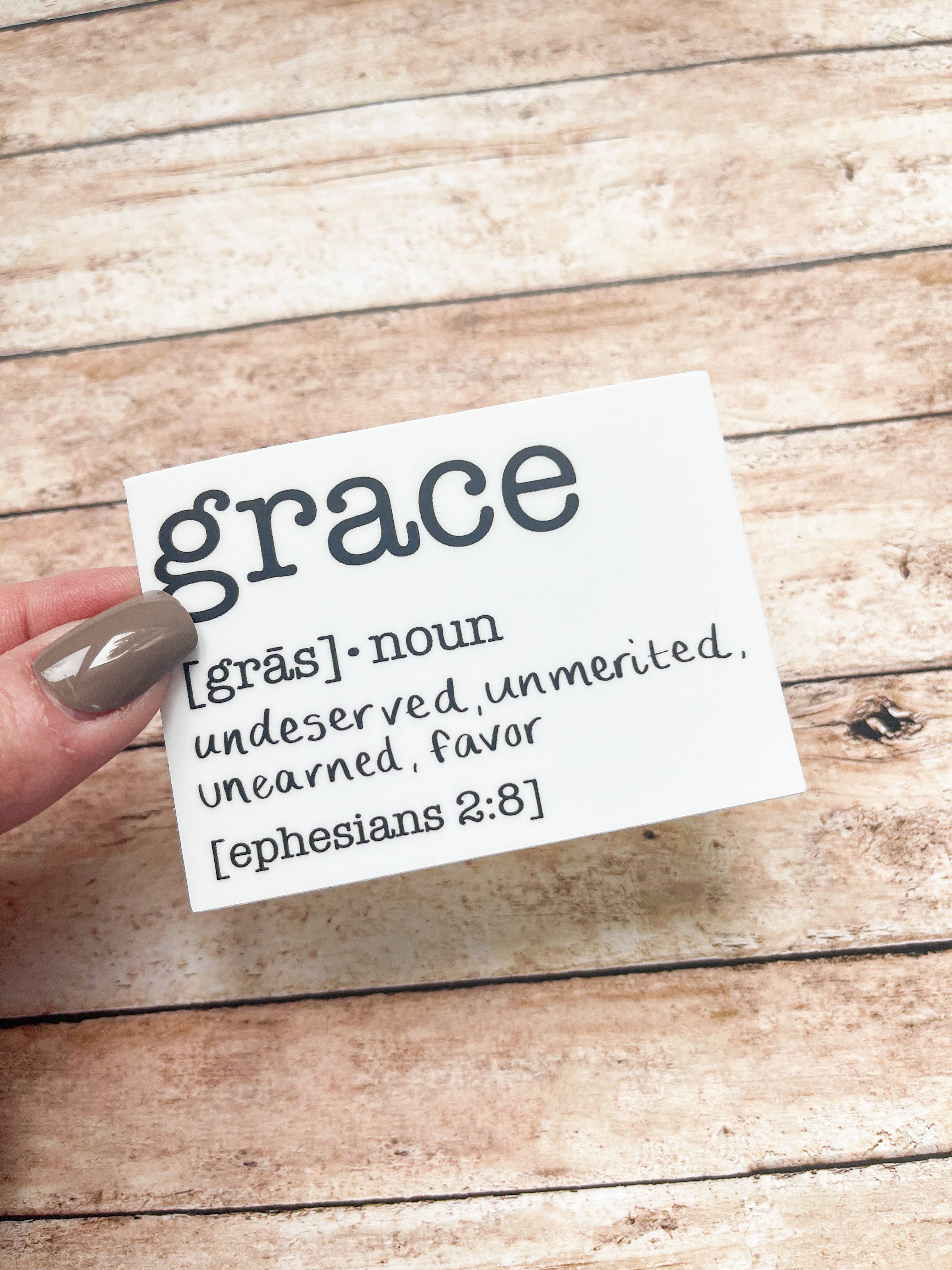 Grace Definition Sticker