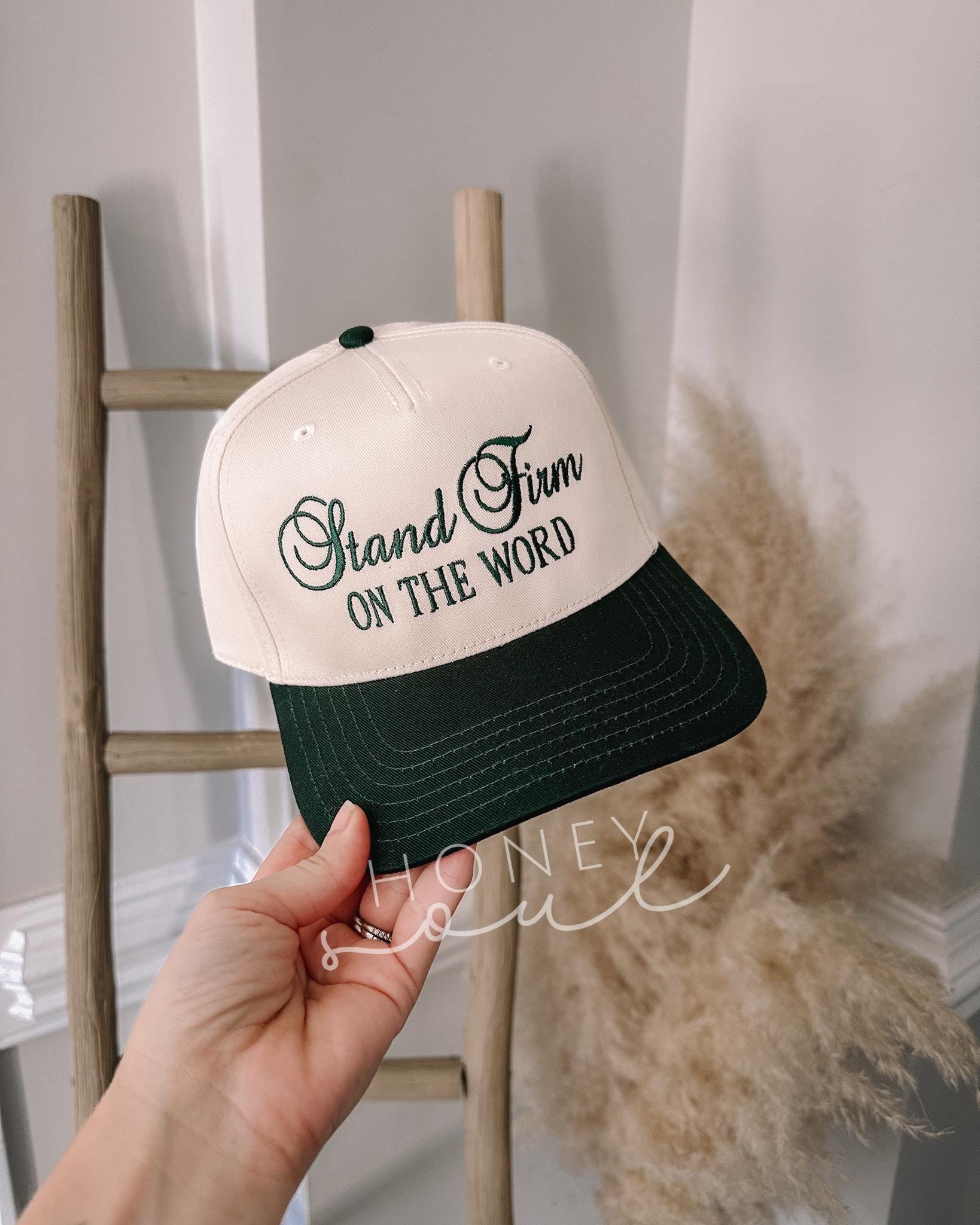 Embroidered Stand Firm On The Word Trucker Hat