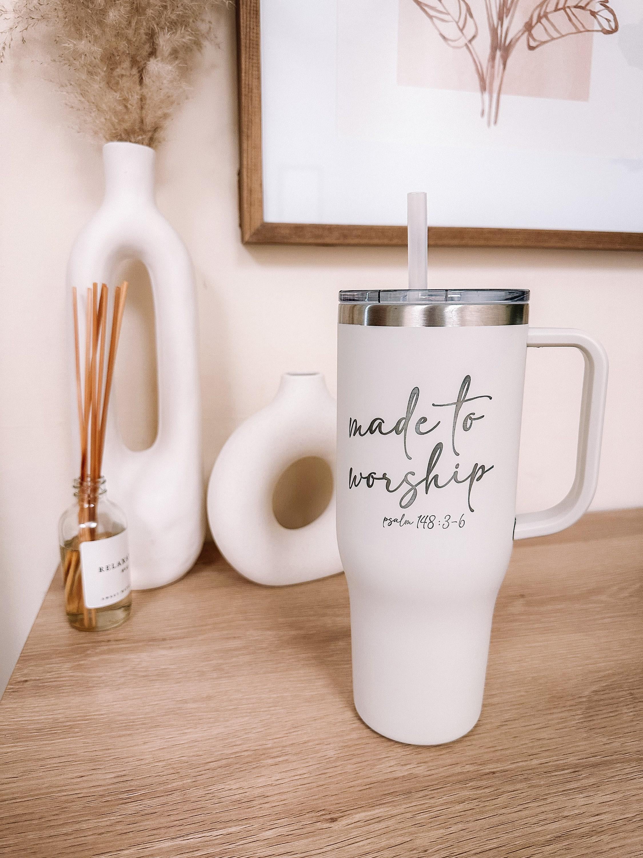 Engraved Made To Worship 40 oz Tumbler