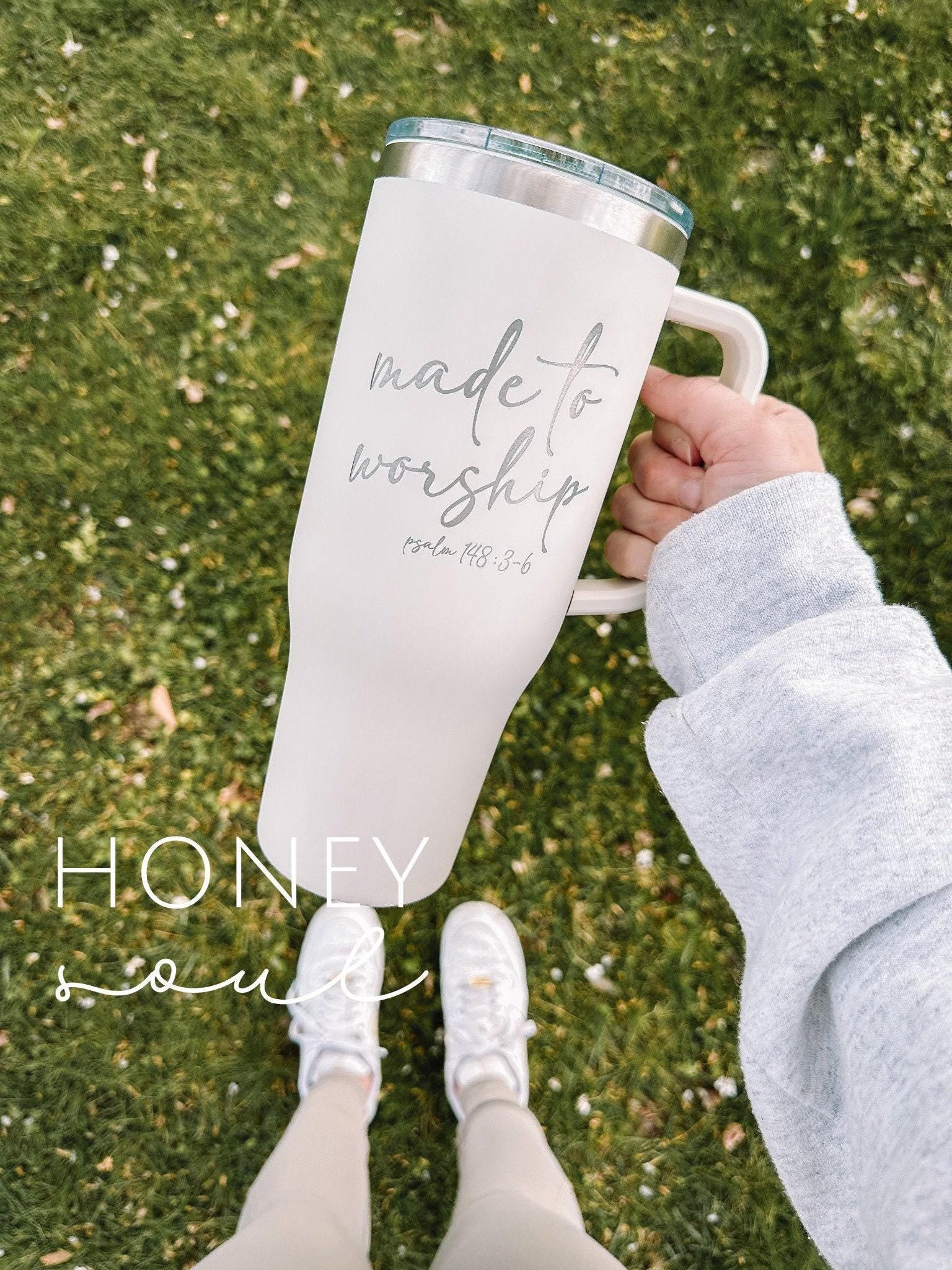 Engraved Made To Worship 40 oz Tumbler