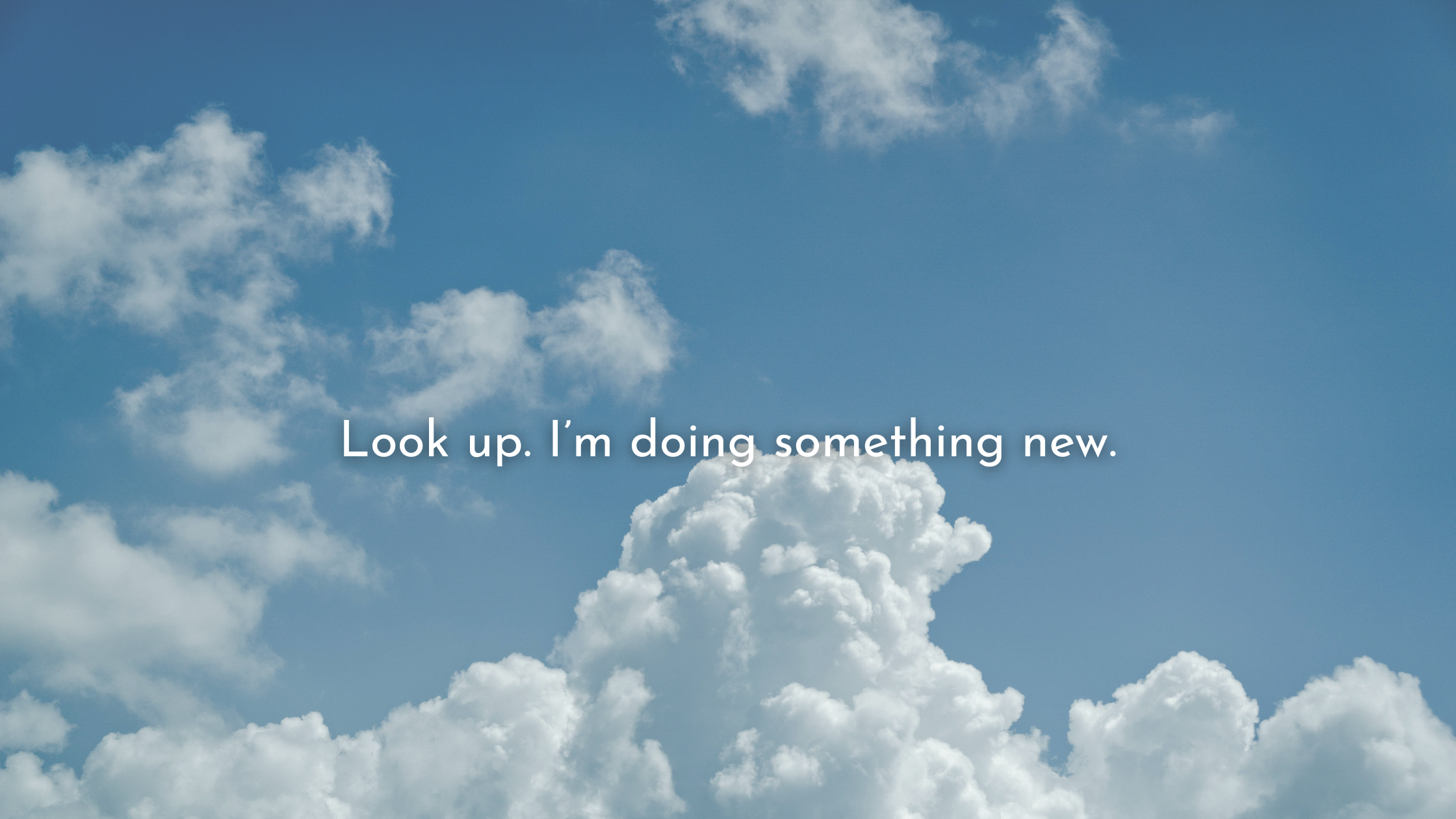 Making Room for the New Thing