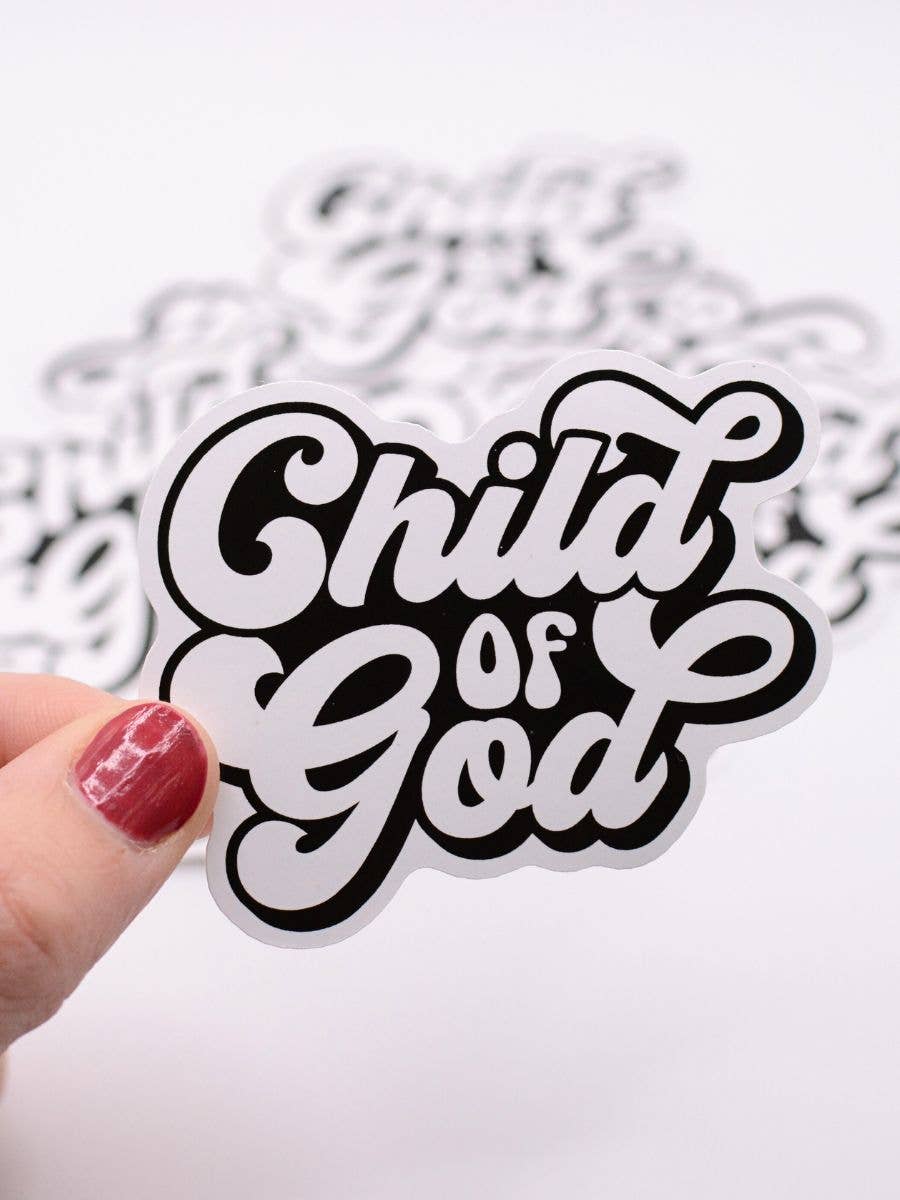 Child of God Sticker Christian faith retro believe