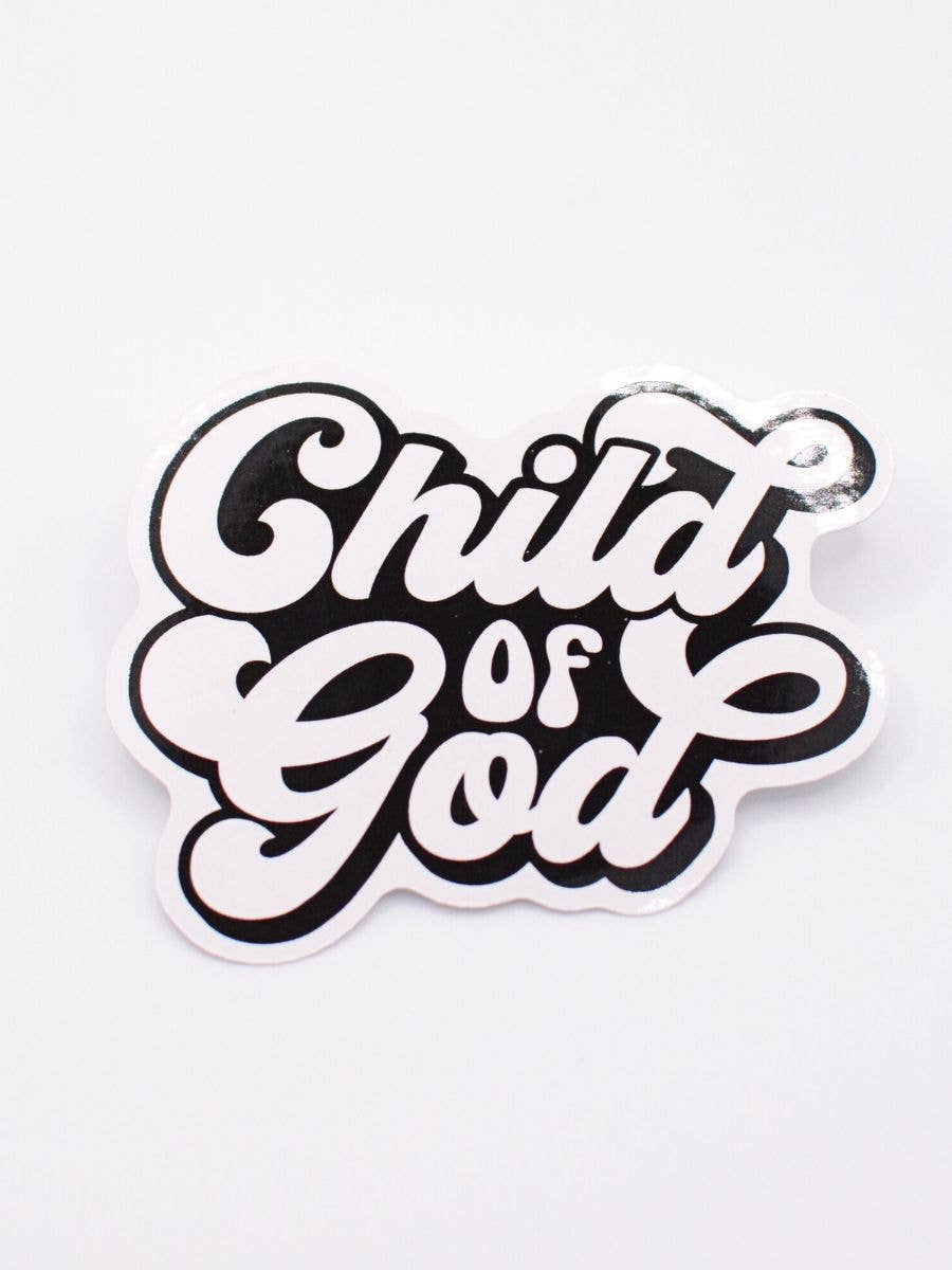 Child of God Sticker Christian faith retro believe