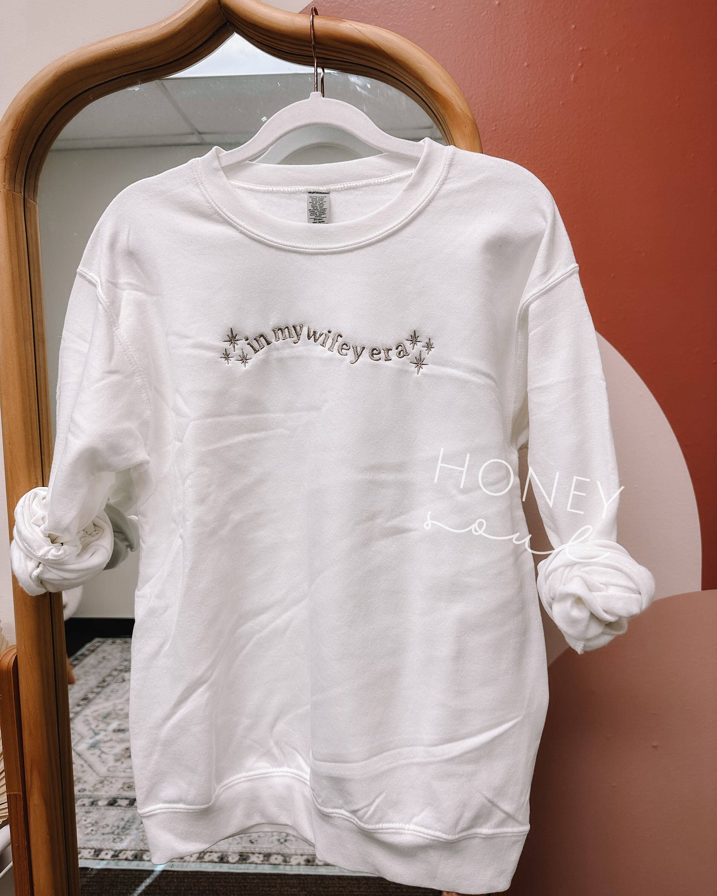 Embroidered In My Wifey Era Crewneck