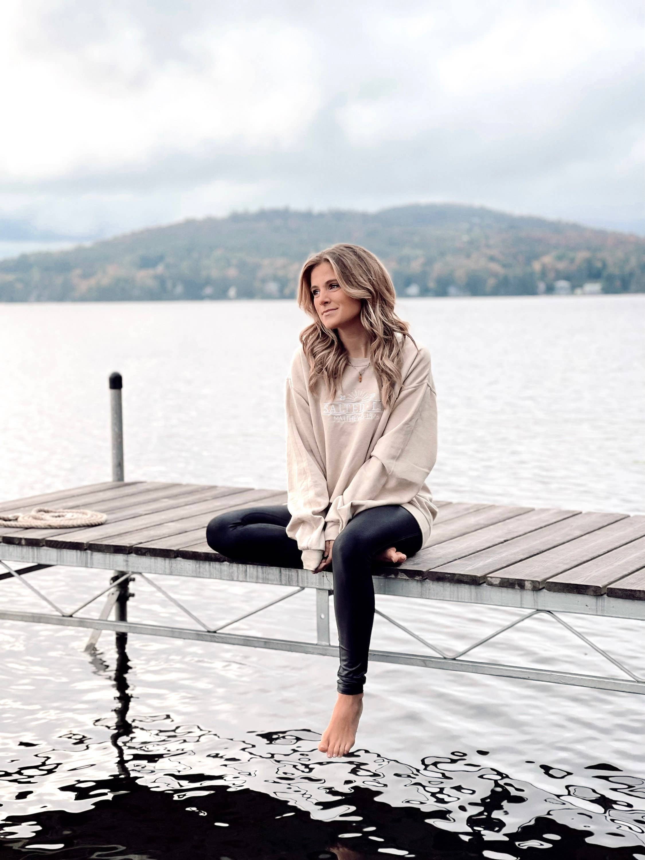 Salted + Lit Embroidered Sweatshirt