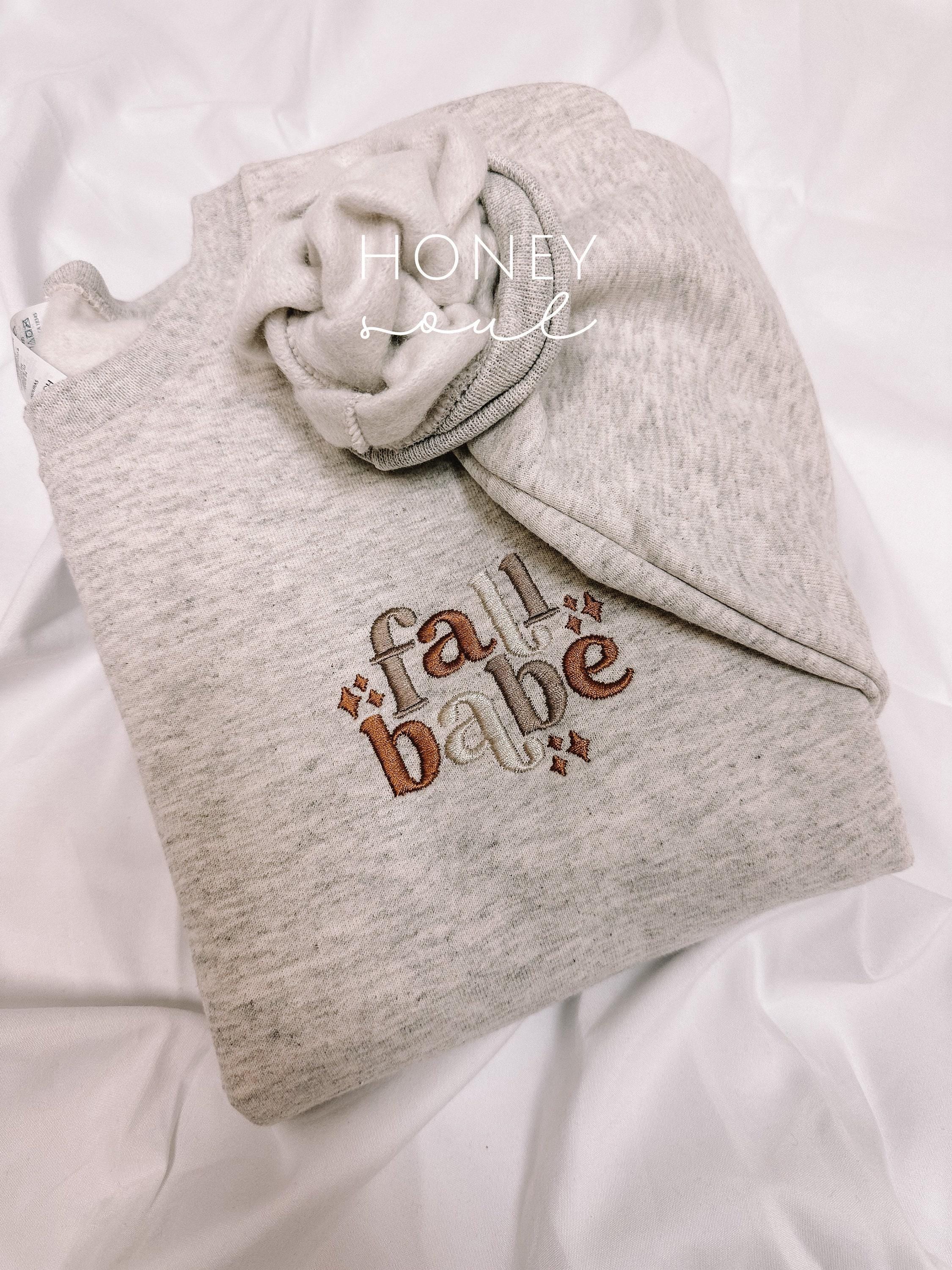 Embroidered Fall Babe Sweatshirt