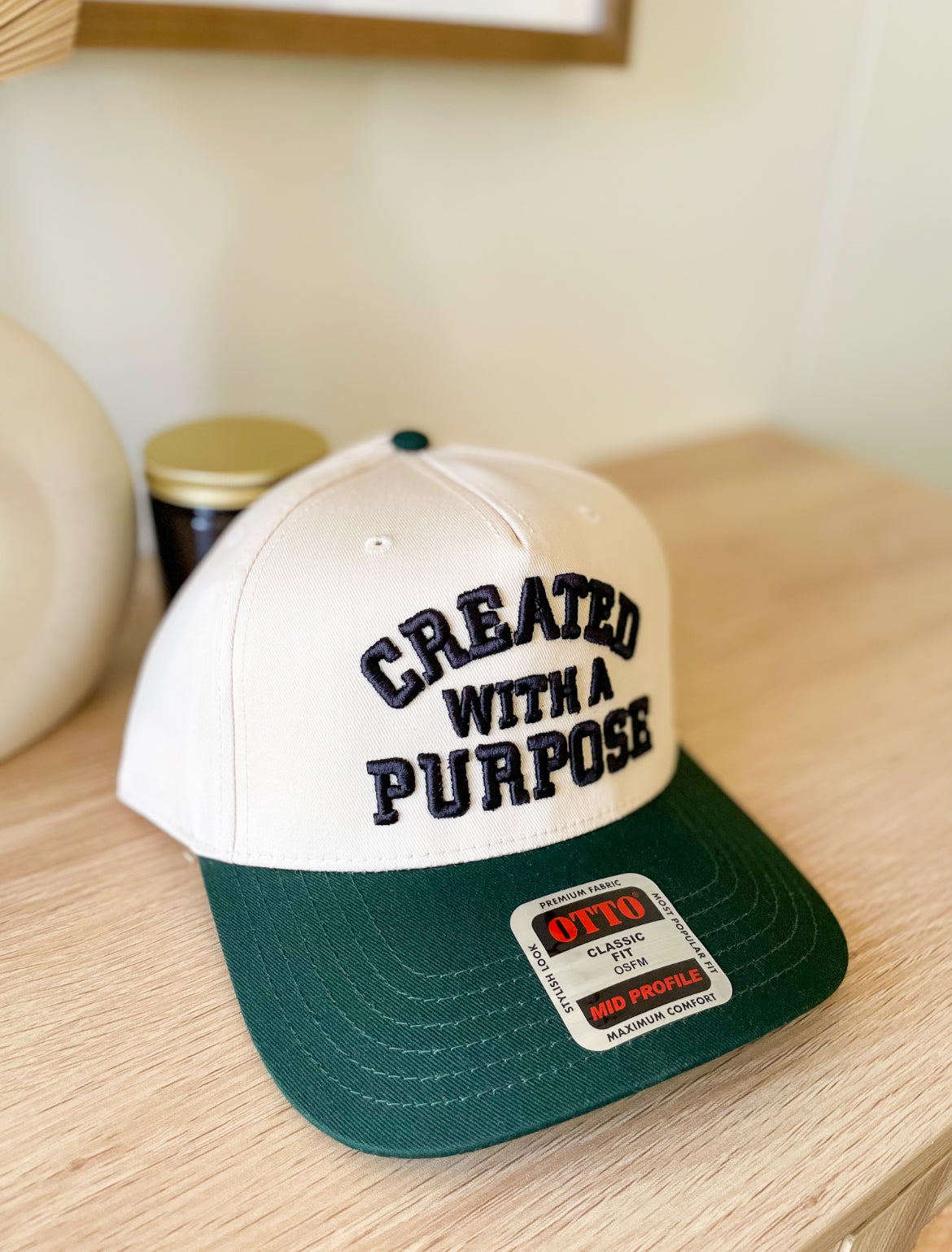 Embroidered Puff Created with a Purpose Trucker Hat