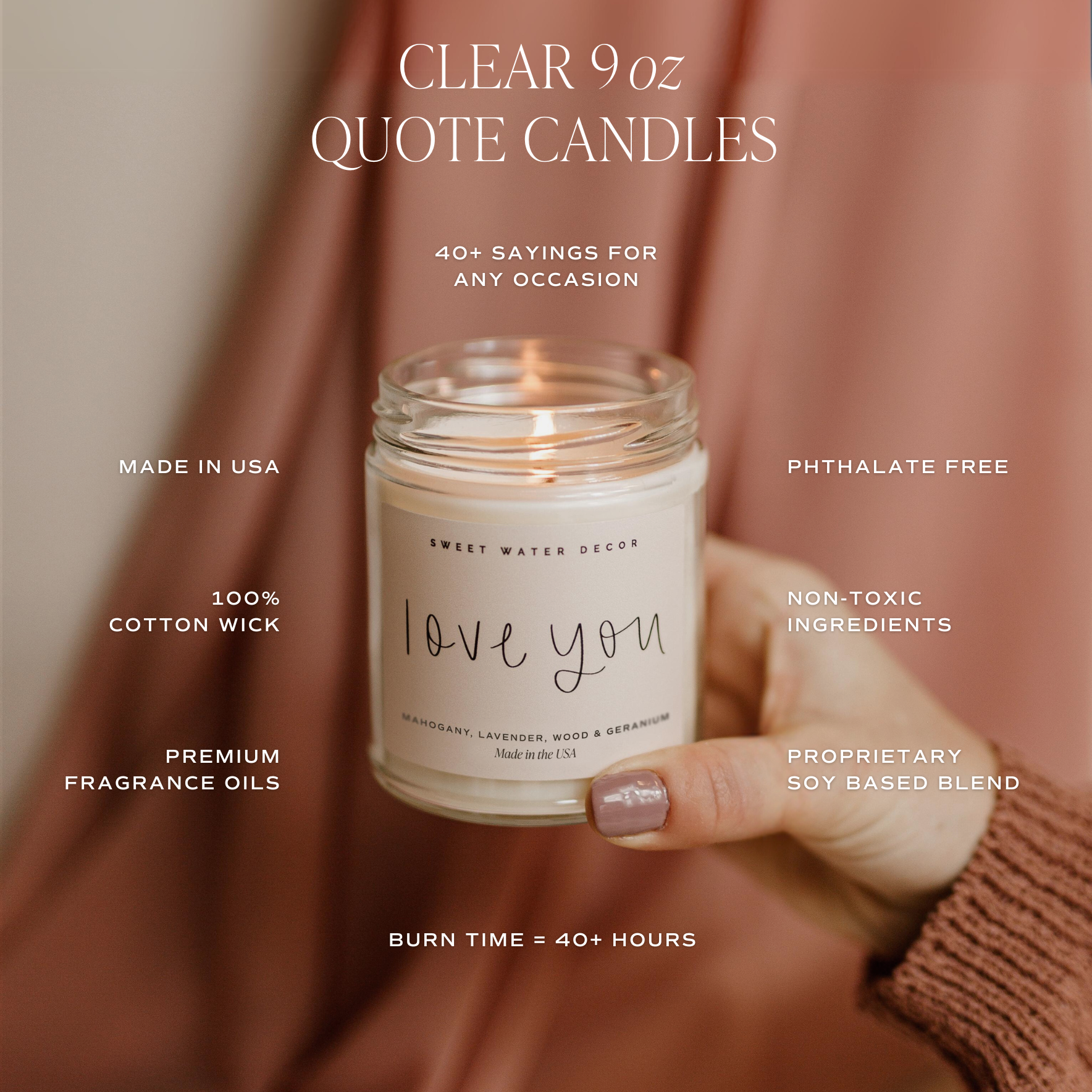 Relax, Girl 9 oz Soy Candle - Home Decor & Gifts