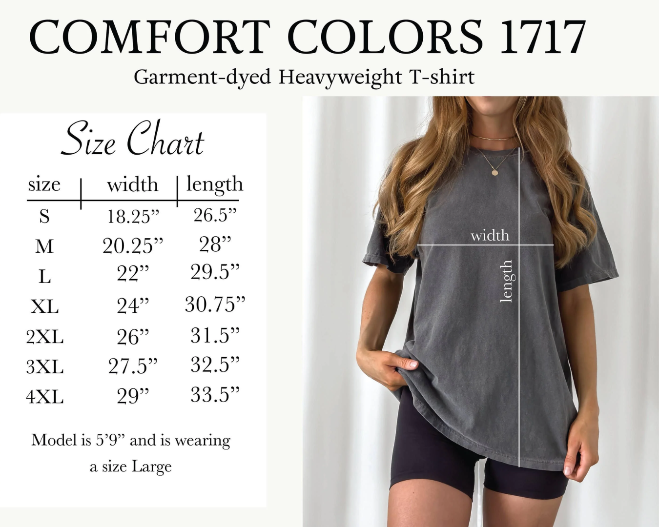 a woman wearing a gray shirt and black shorts