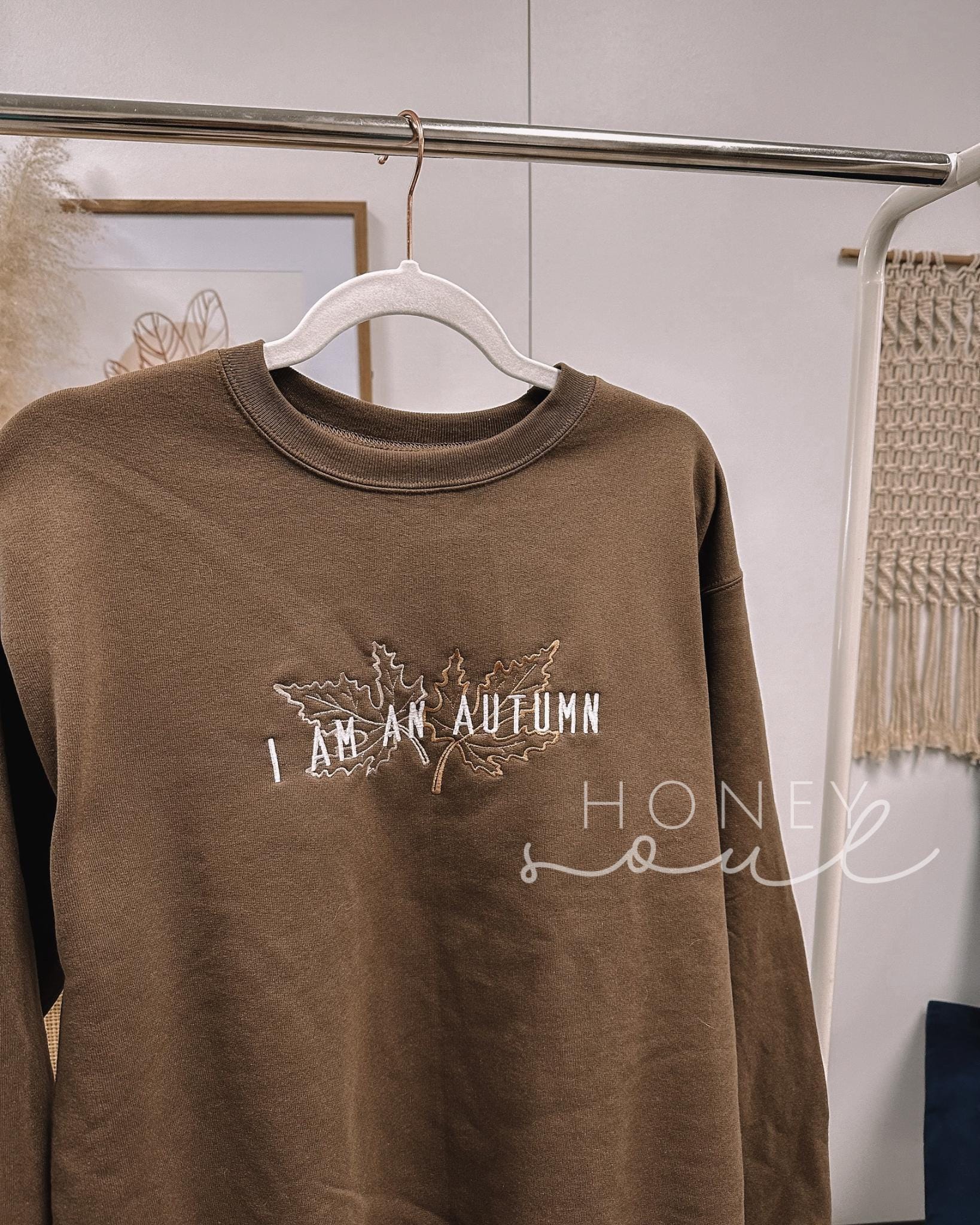 Embroidered I Am An Autumn Sweatshirt