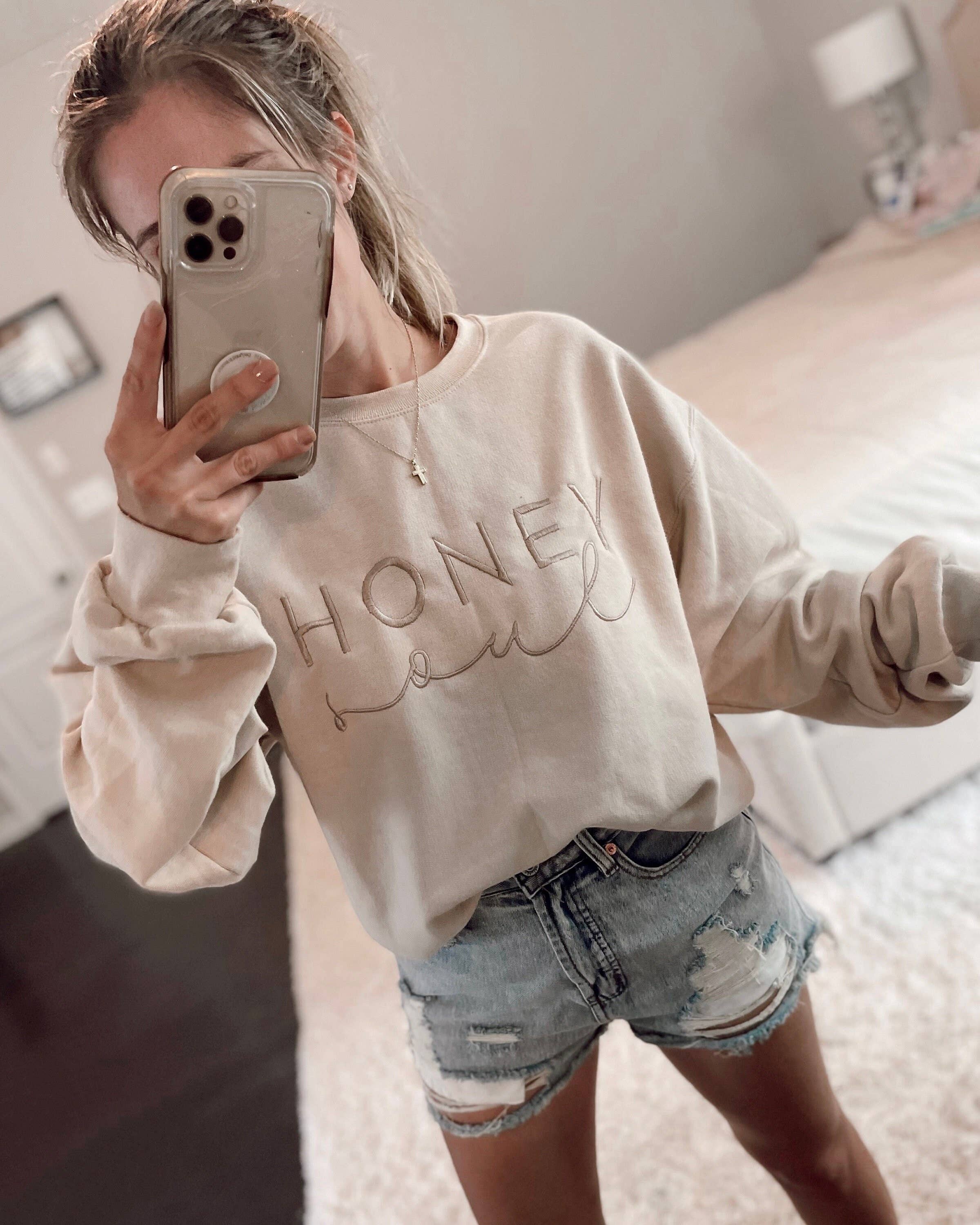 Embroidered Honey Soul Logo Sweatshirt