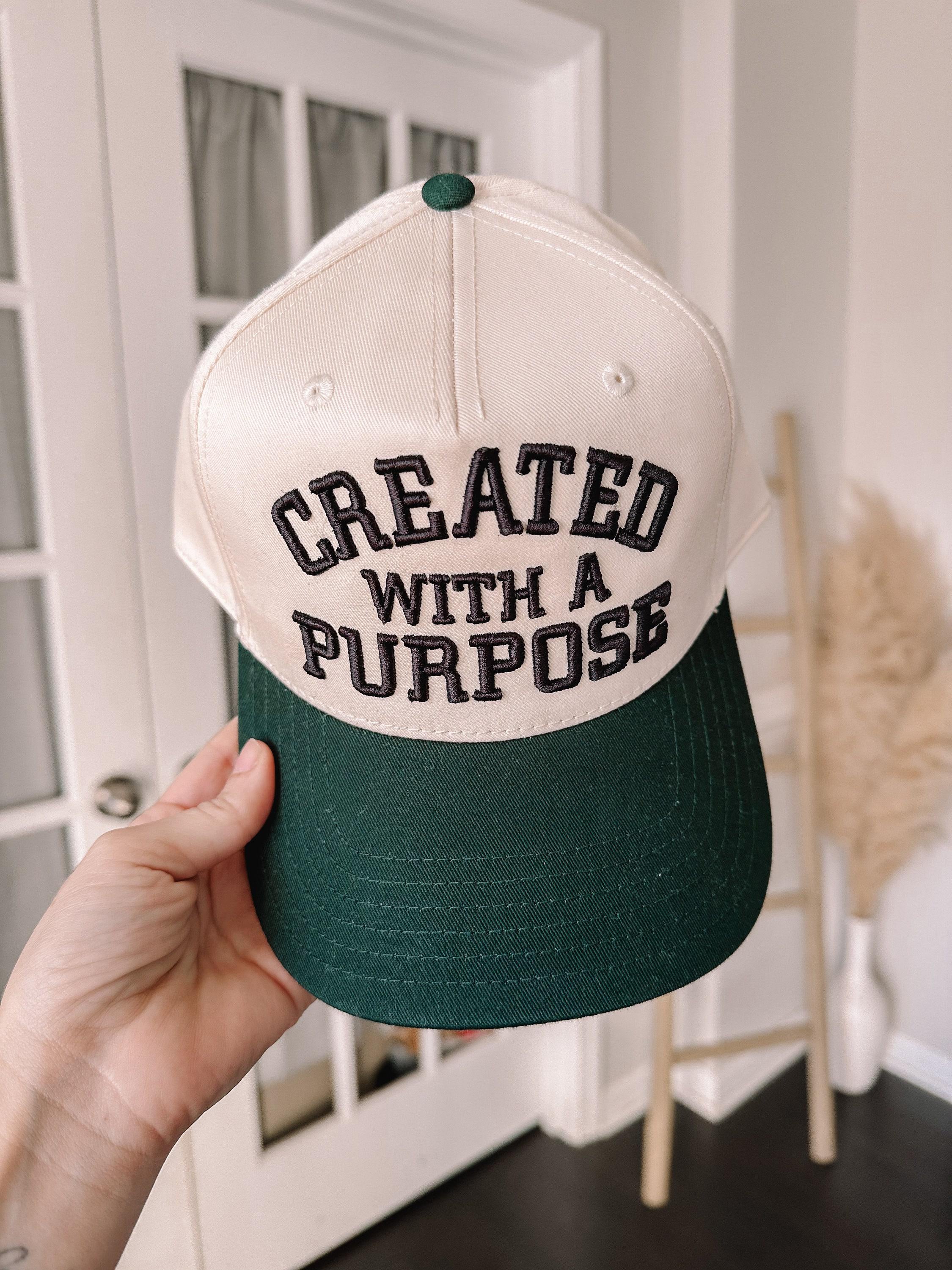 Embroidered Puff Created with a Purpose Trucker Hat