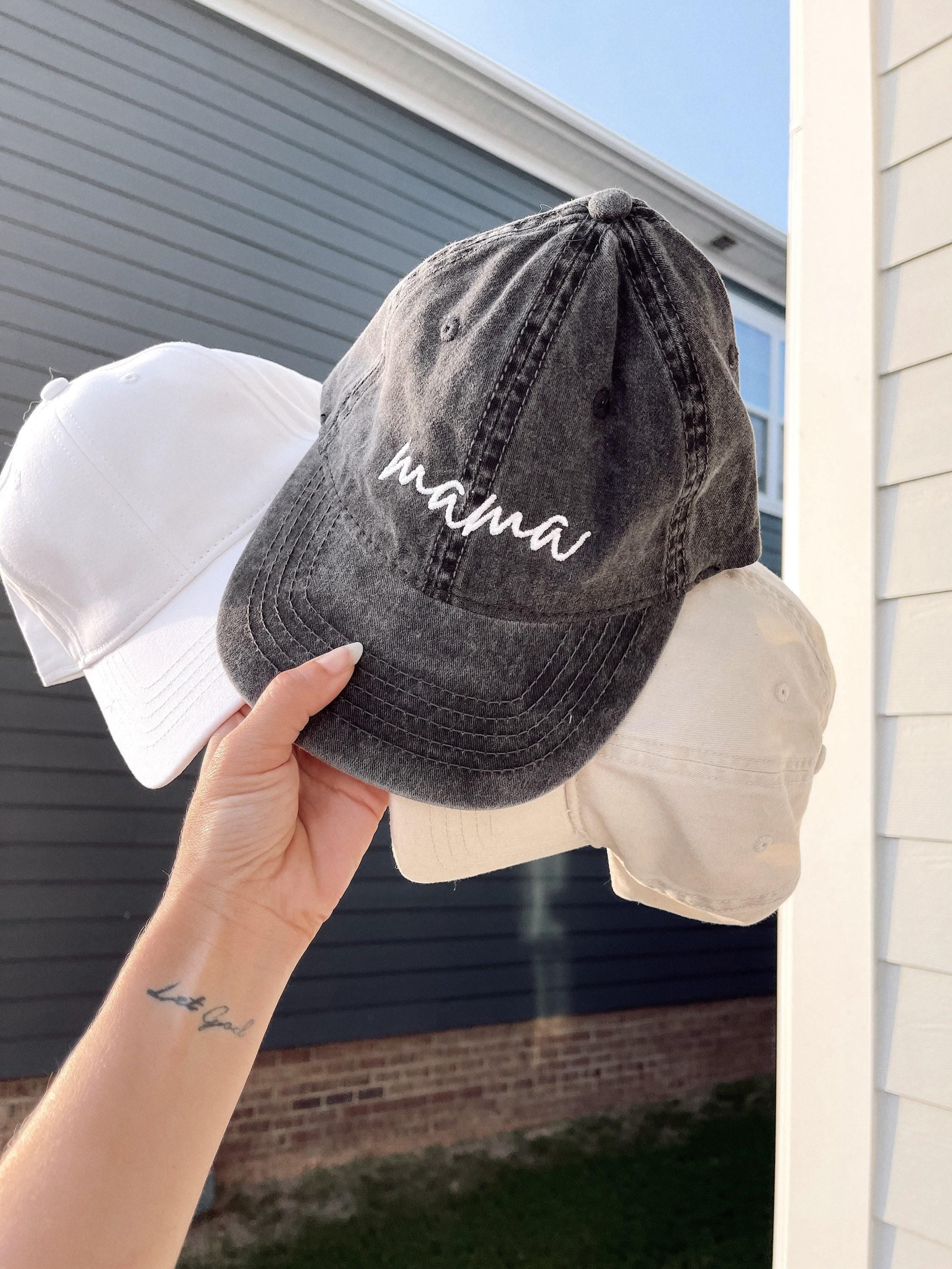 Embroidered mama hat